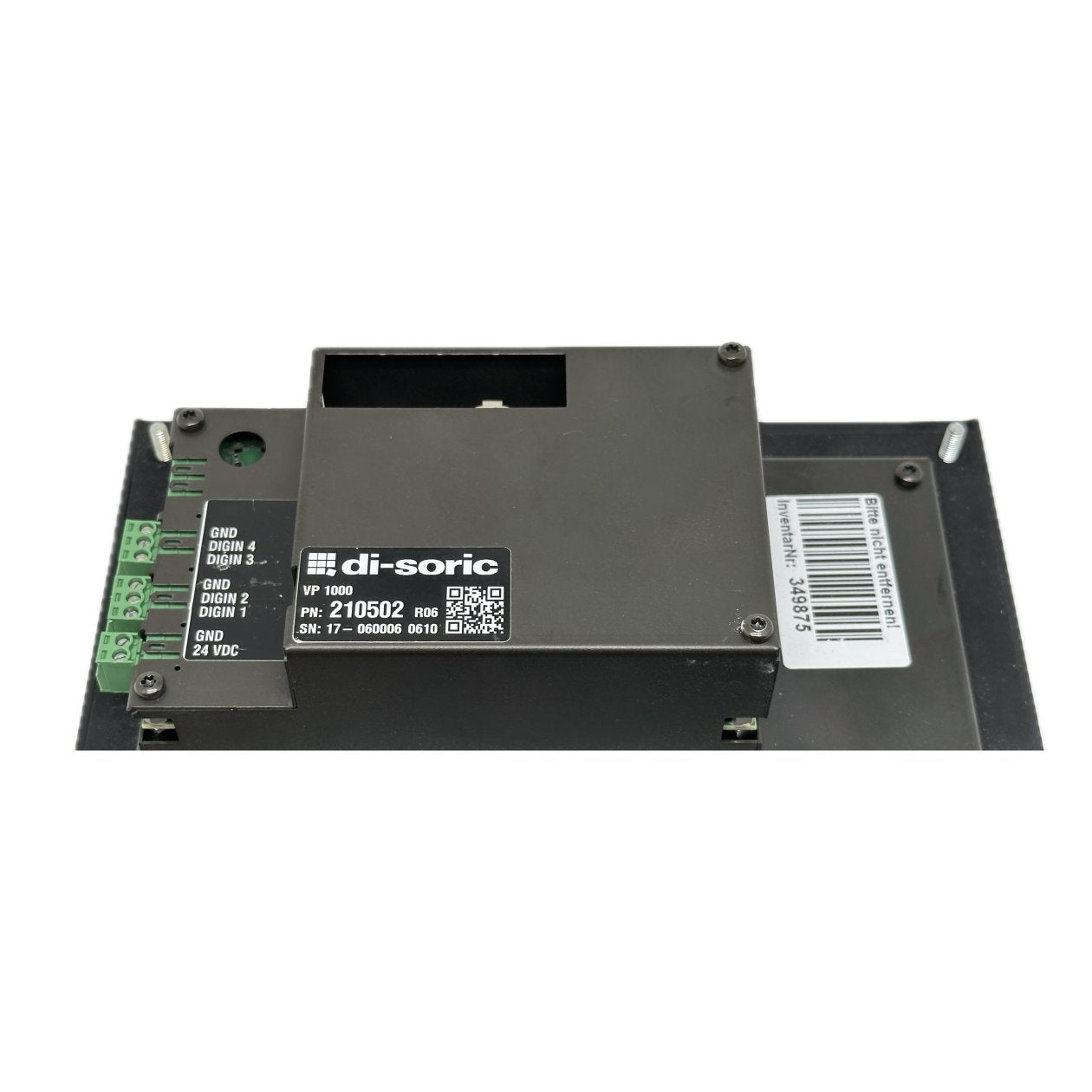 Multi-functional control panel di-soric VP 1000 210502 Display Kratzer_4