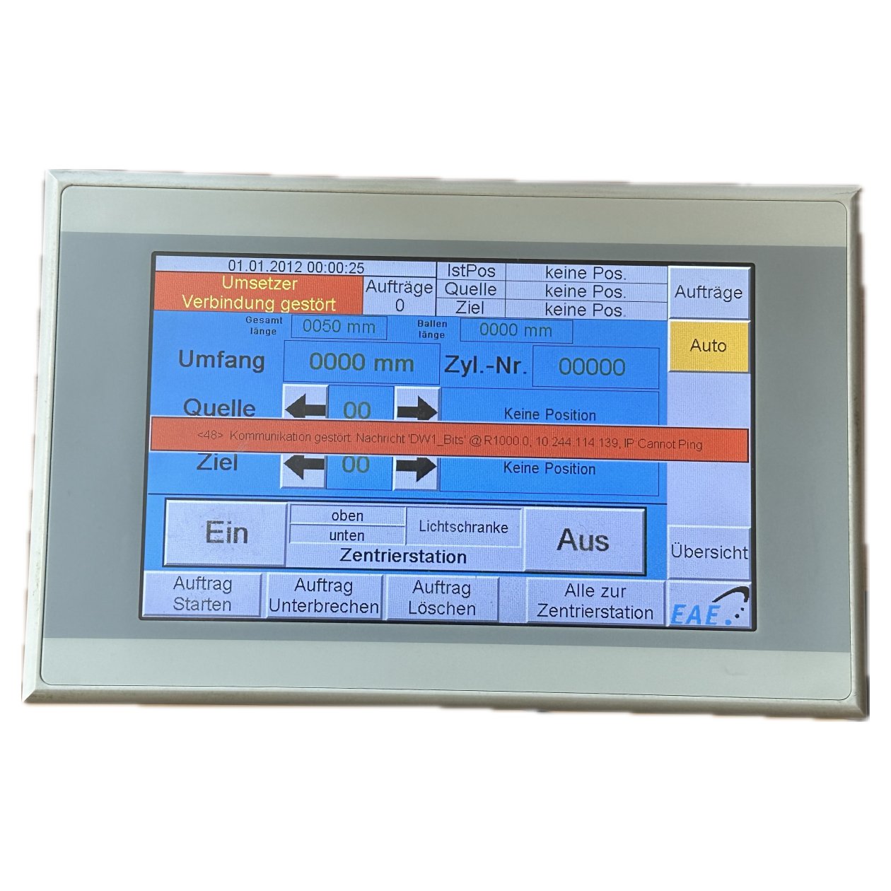 AJ1120 Bedienpanel Eaton XV-102-D0-70TWR-10 142535 Display Kratzer