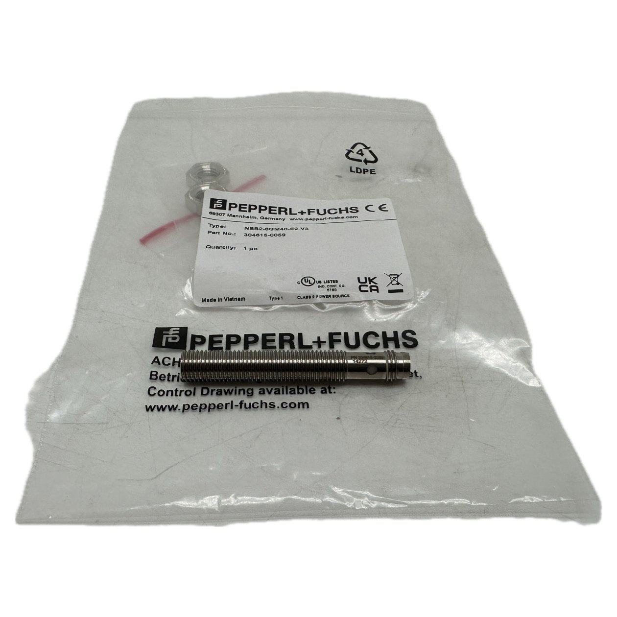 AJ1149 Inductive Sensor Pepperl Fuchs NBB2-8GM40-E2-V3_2