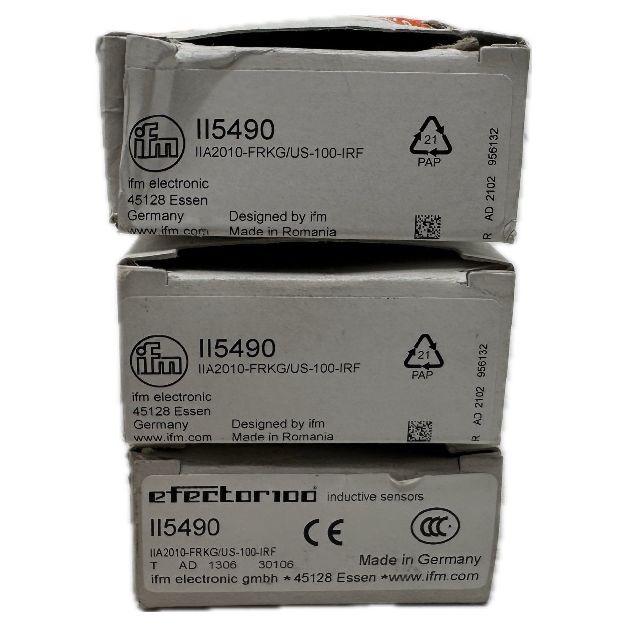 AJ1159 Posten 3 Stück Inductive Sensor IFM II5490 IIA2010-FRKG/US-100-IRF_3