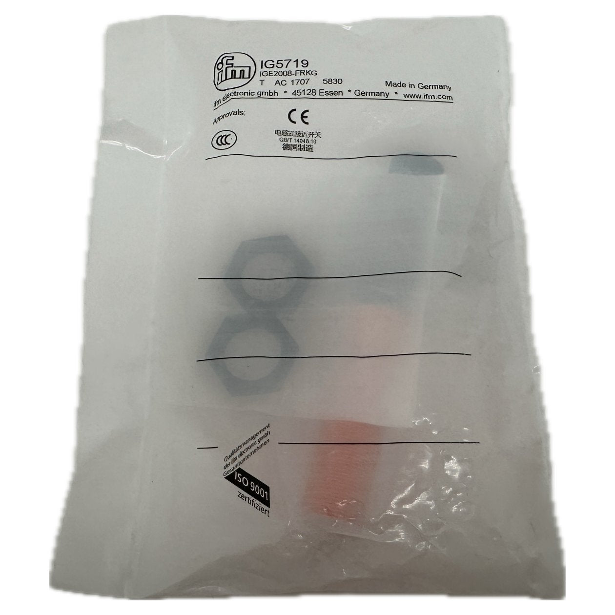 AJ1164 Posten 2 Stück Inductive Sensor IFM IG5719 IGE2008-FRKG Verpackung fehlt_3