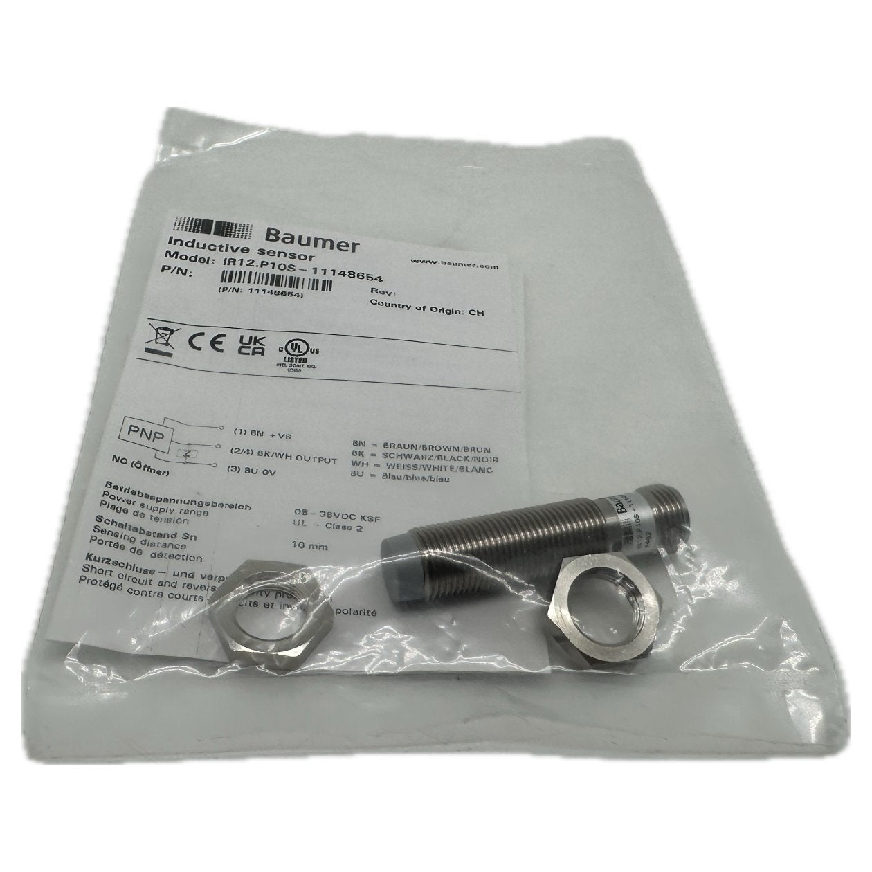 AJ1172 Inductive Sensor Baumer IR12.P10S-11148654