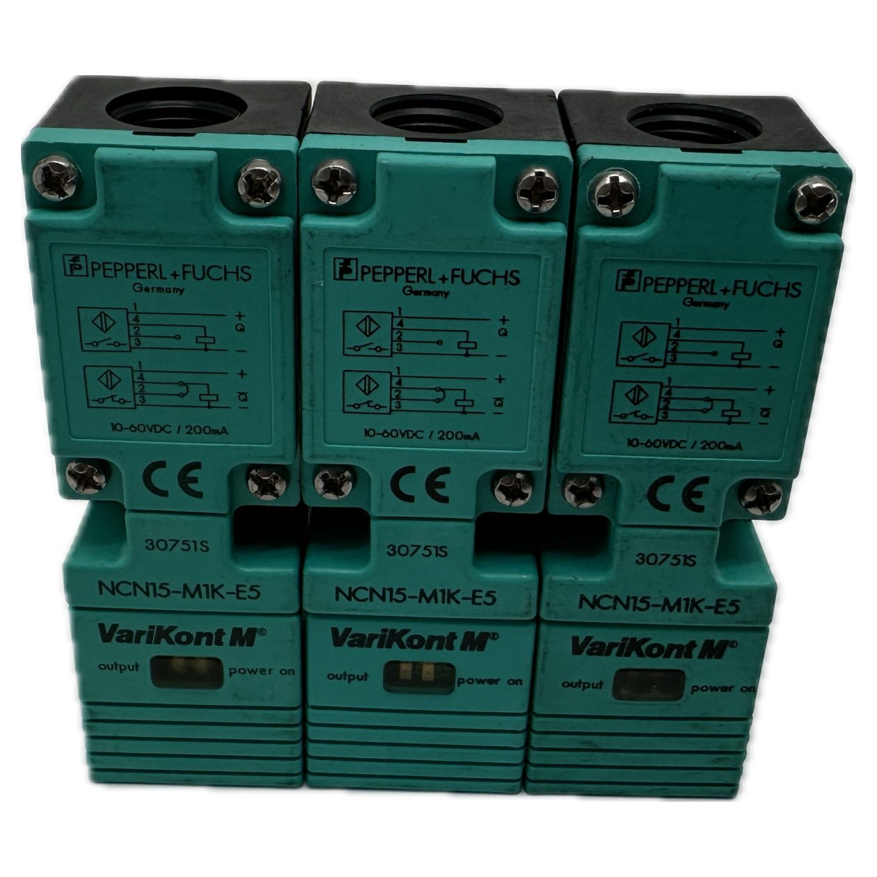.AJ1184 Posten 3 Stück Inductive Sensor Pepperl Fuchs NCN15-M1K-E5 30751S