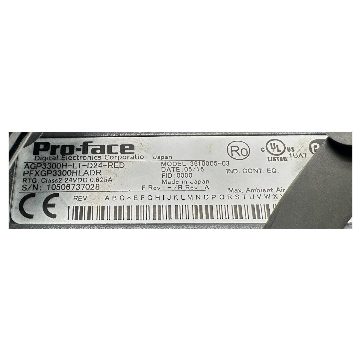 Bedienpanel Pro-face AGP3300-L1-D24-RED 3610005-03_5