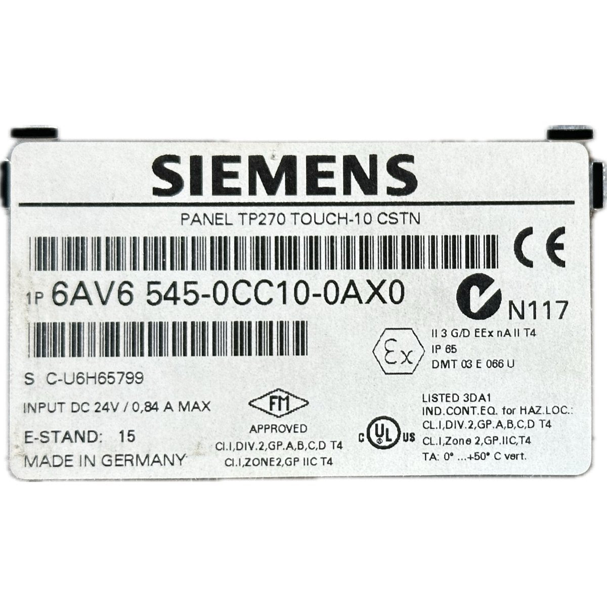 Siemens 6AV6545-0CC10-0AX0-4