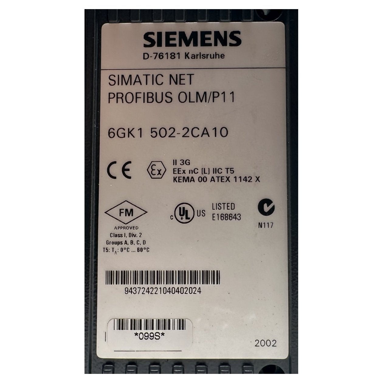 AJ204 Simatic Net Profibus OLM/P11 Siemens 6GK1 502-2CA10 6GK1502-2CA10_3