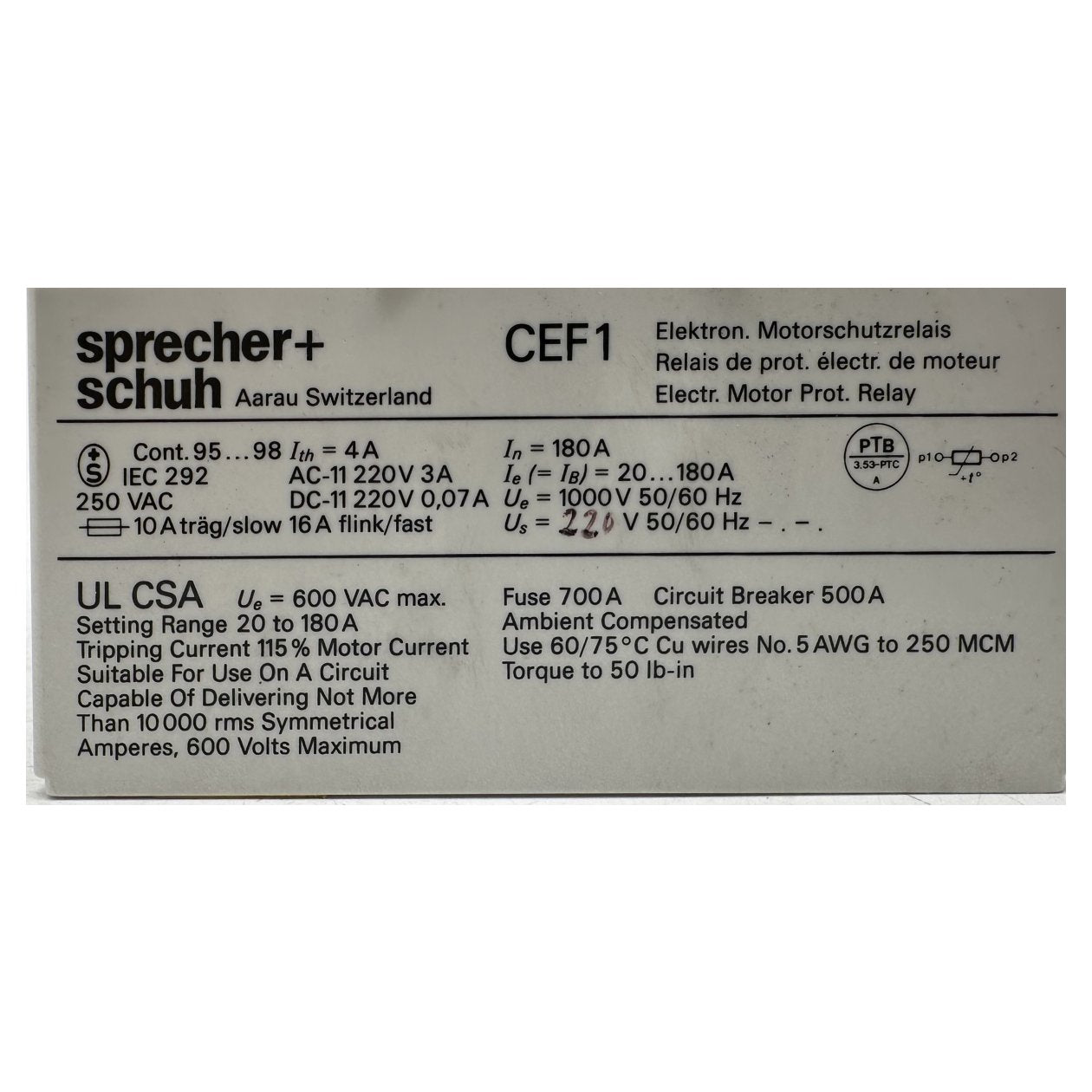 .AJ209 Elektronisches Motorschutzrelais Sprecher+Schuh CEF 1-12_4