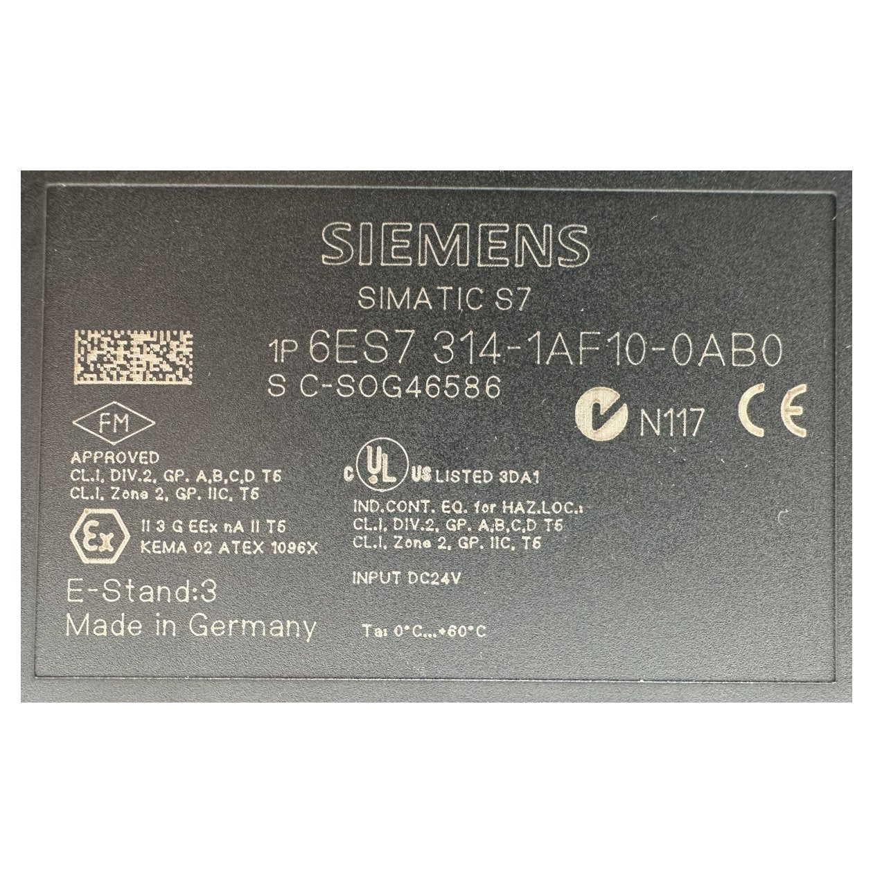 AJ226 Simatic S7 Siemens 6ES7 314-1AF10-0AB0 6ES7314-1AF10-0AB0 E3_4