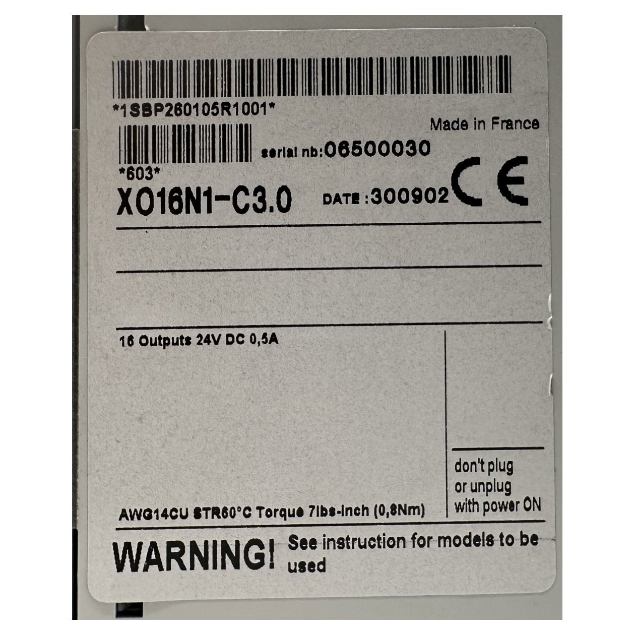 AJ246 Extension ABB XO16N1-C3 1SBP260105R1001_3