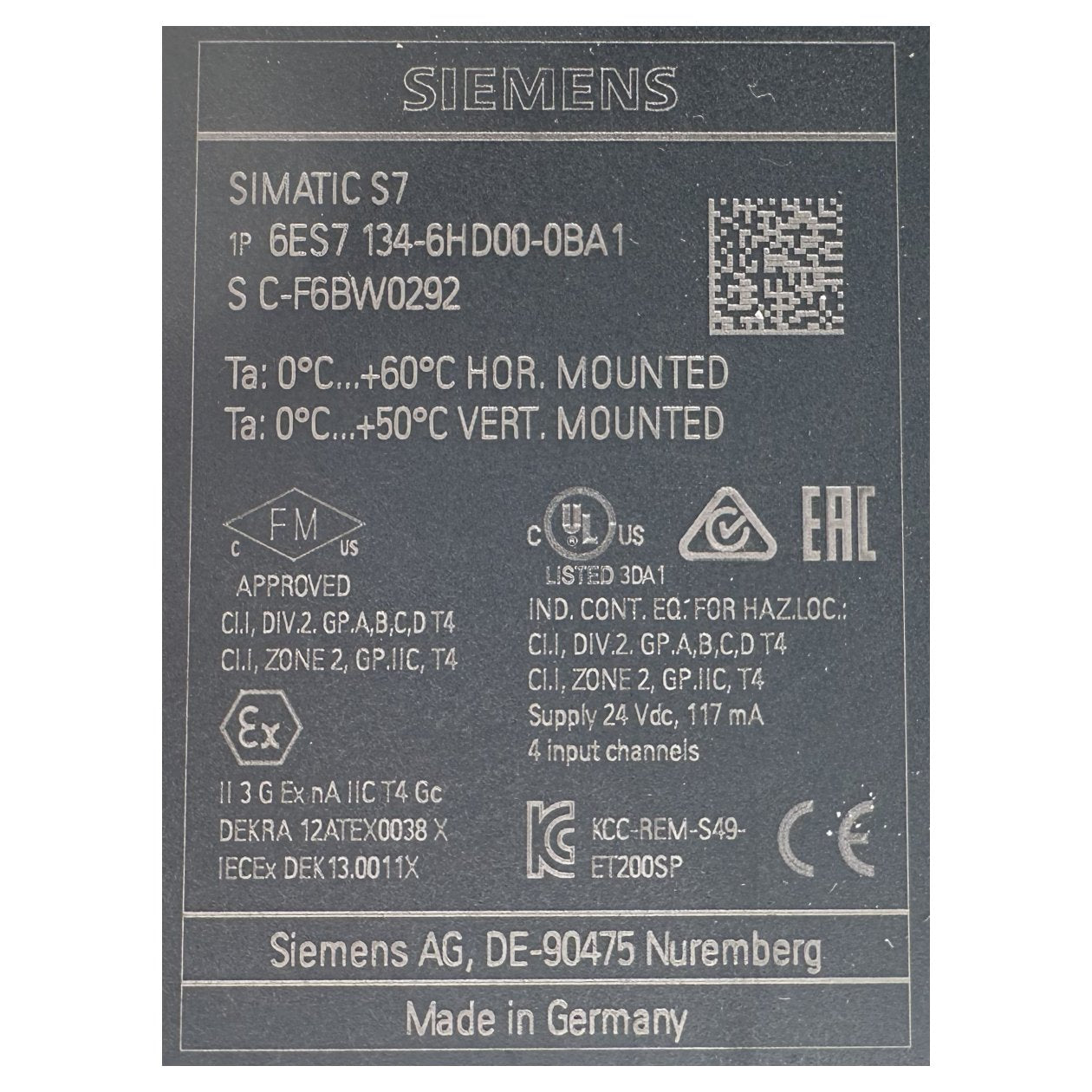 AJ252 Posten Eingabemodule Siemens 6ES7134-6HD00-0BA1 6ES7132-6BH00-0BA0_5