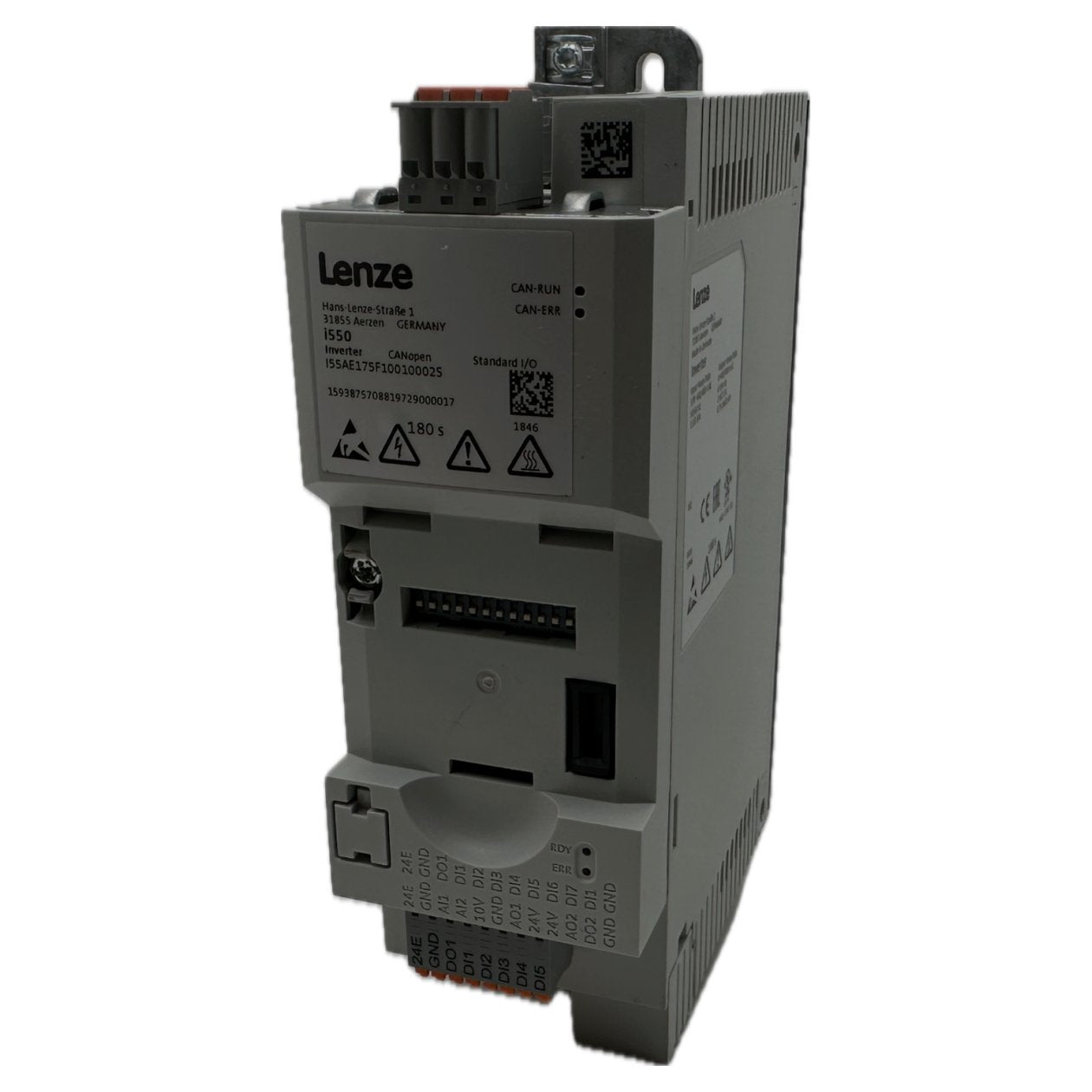 AJ257 Inverter Lenze i550 I55AE175F10010002S Geöffnet_2
