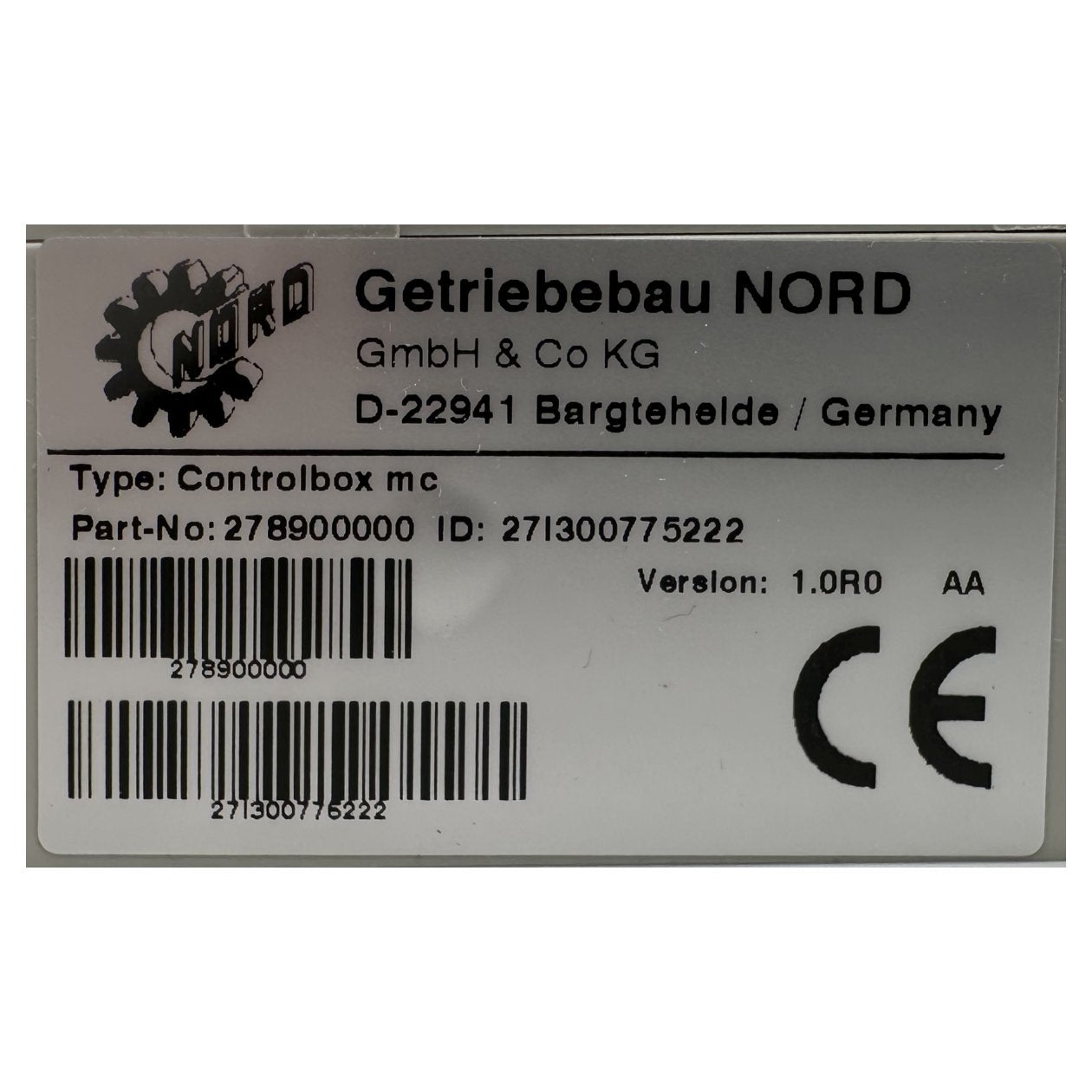 AJ258 Controlbox mc Nord 278900000 OVP_4