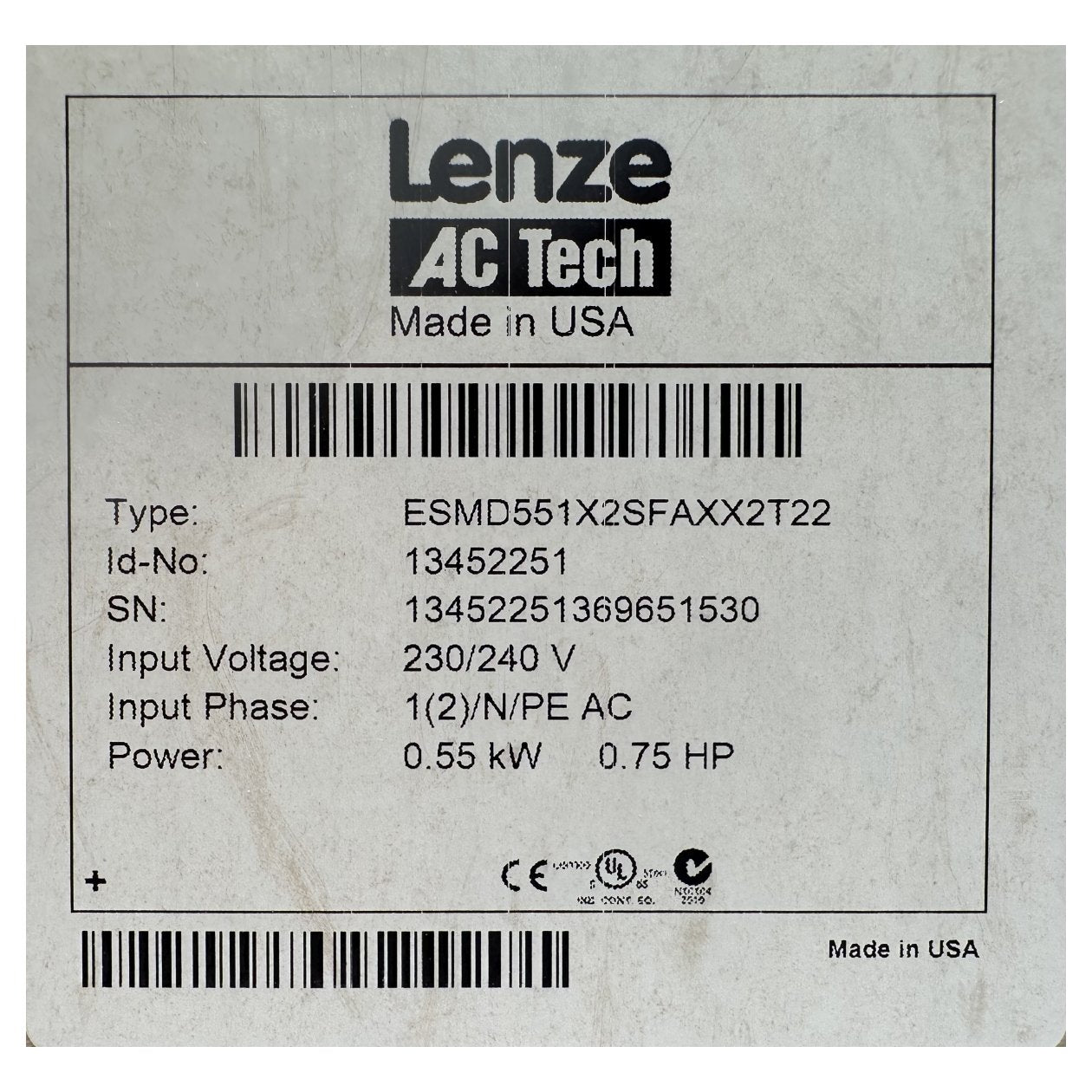 AJ272 Frequenzumrichter Lenze ESMD551X2SFAXX2T22 Versiegelt_3