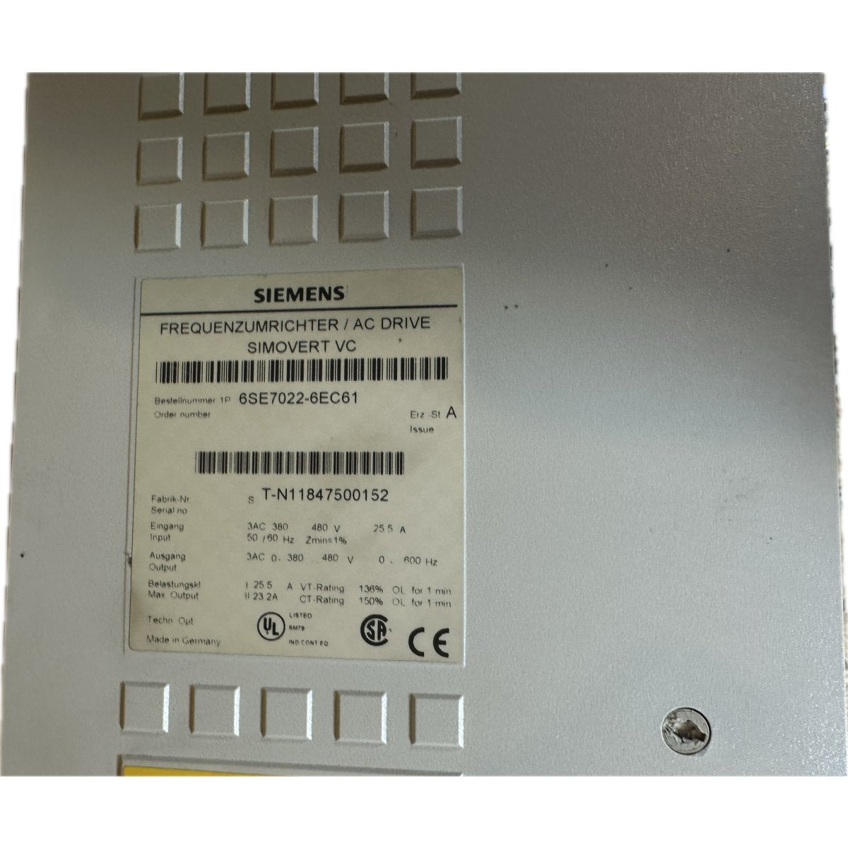 Siemens 6SE7022-6EC61-4