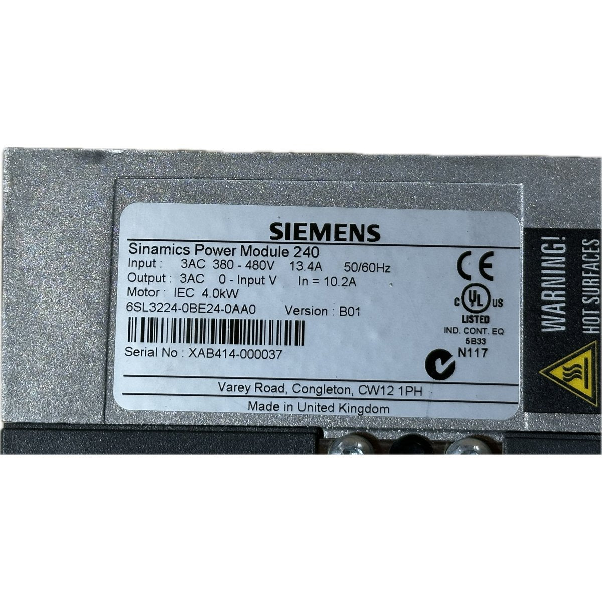 Siemens 6SL3224-0BE24-0AA0-4