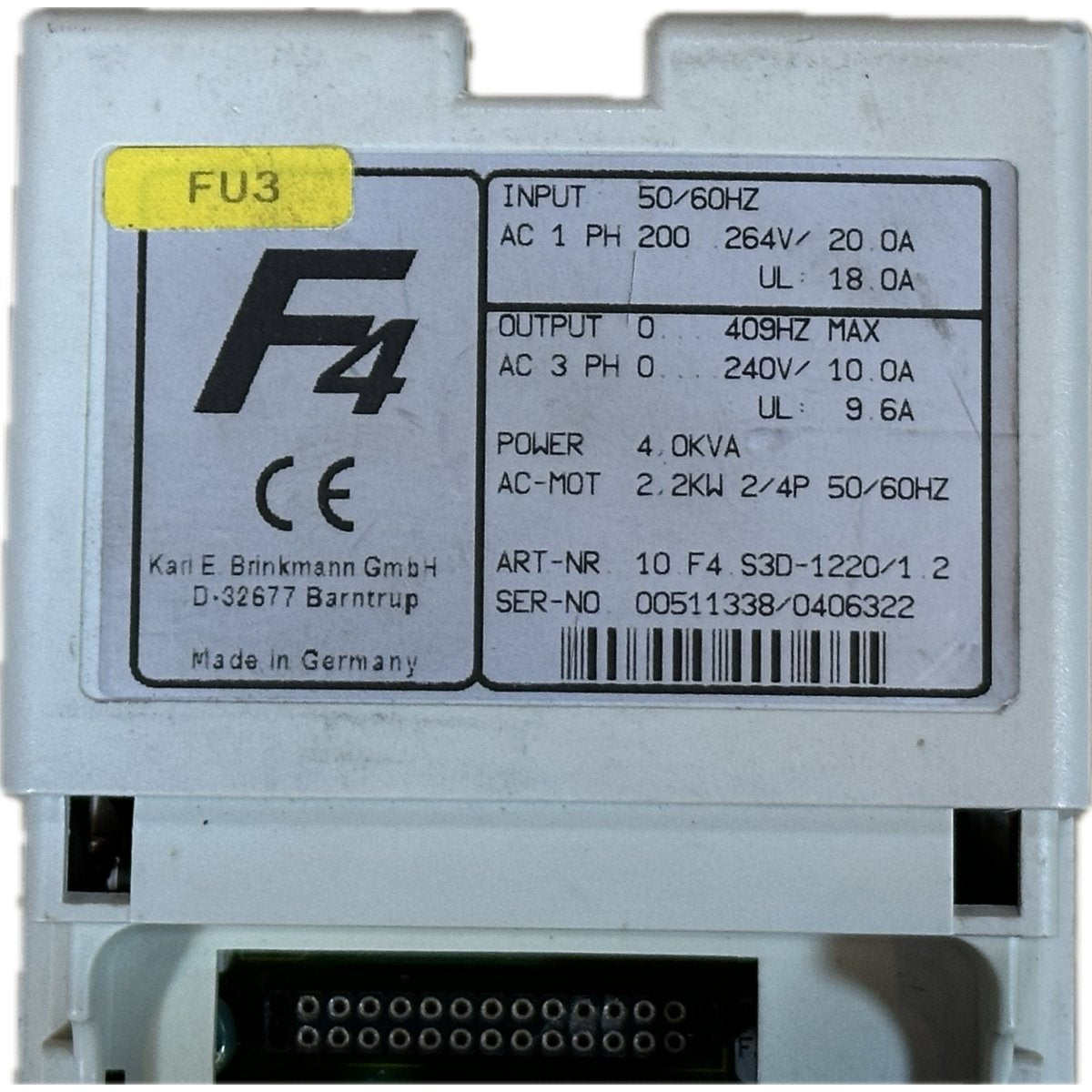 KEB 10.F4.S3D-1220/1.2-4