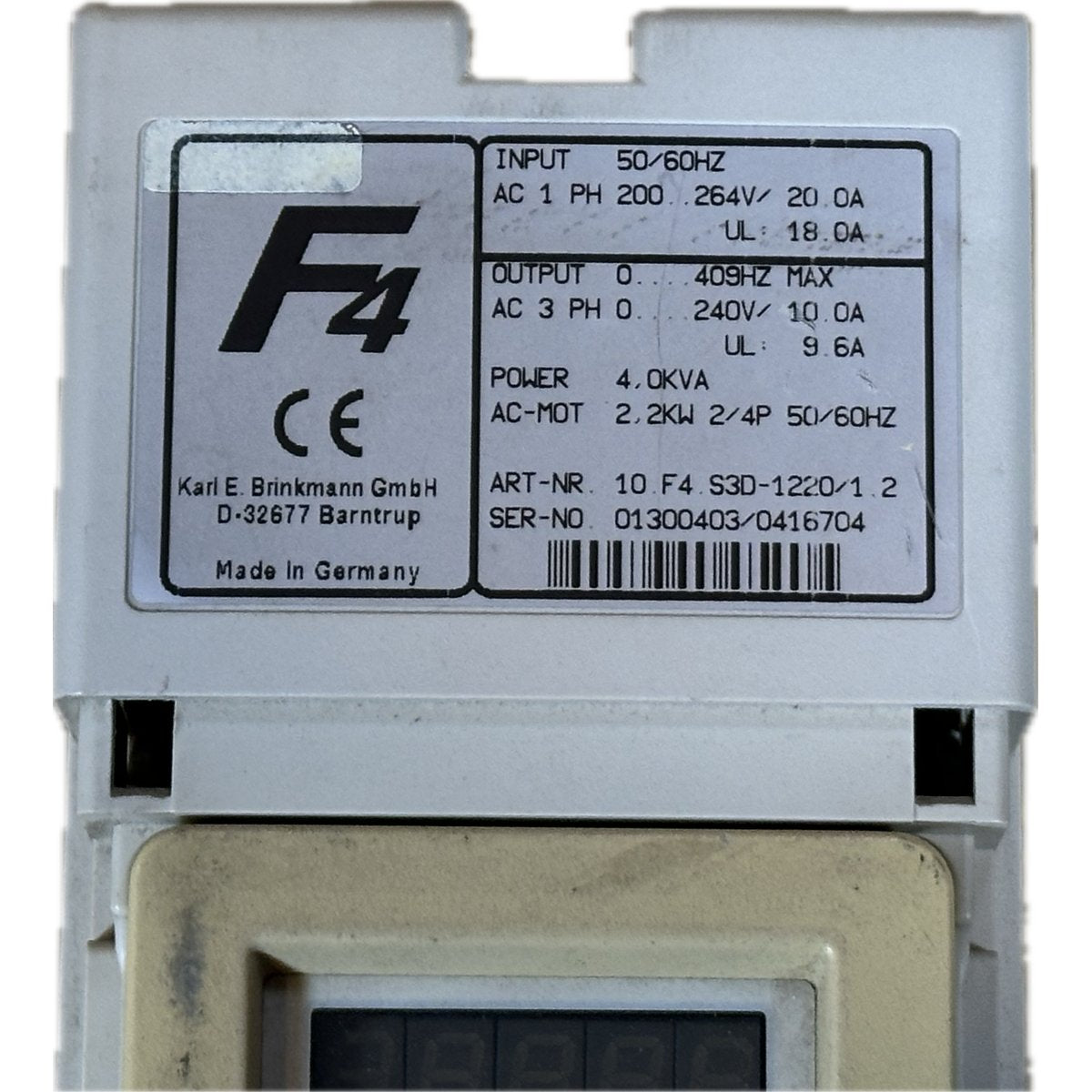 KEB 10.F4.S3D-1220/1.2-4