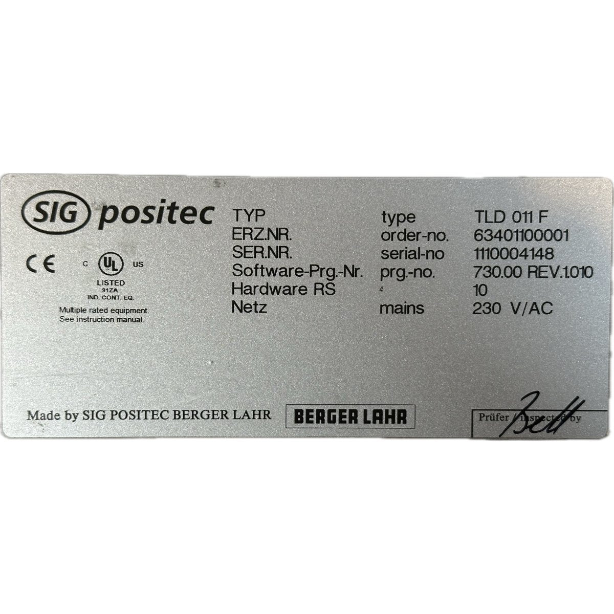 Berger Lahr TLD 011F-4