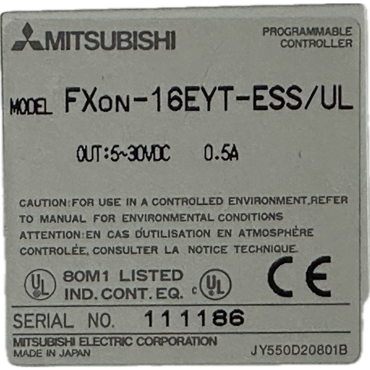 Mitsubishi FX0N-16EYT-ESS/UL-4