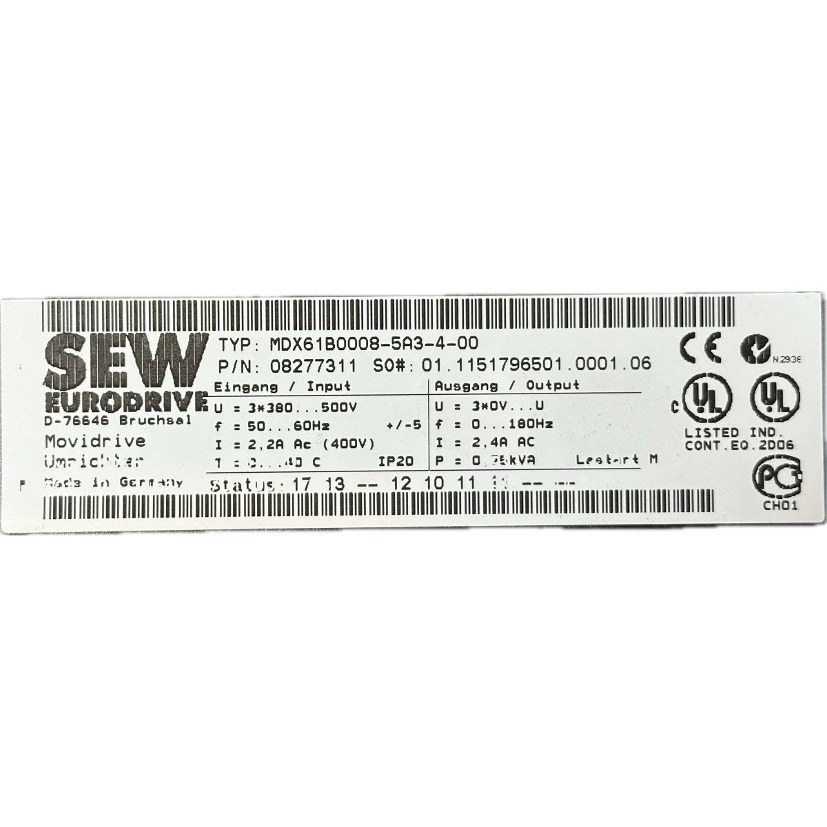 SEW MDX61B0008-5A3-4-00-4