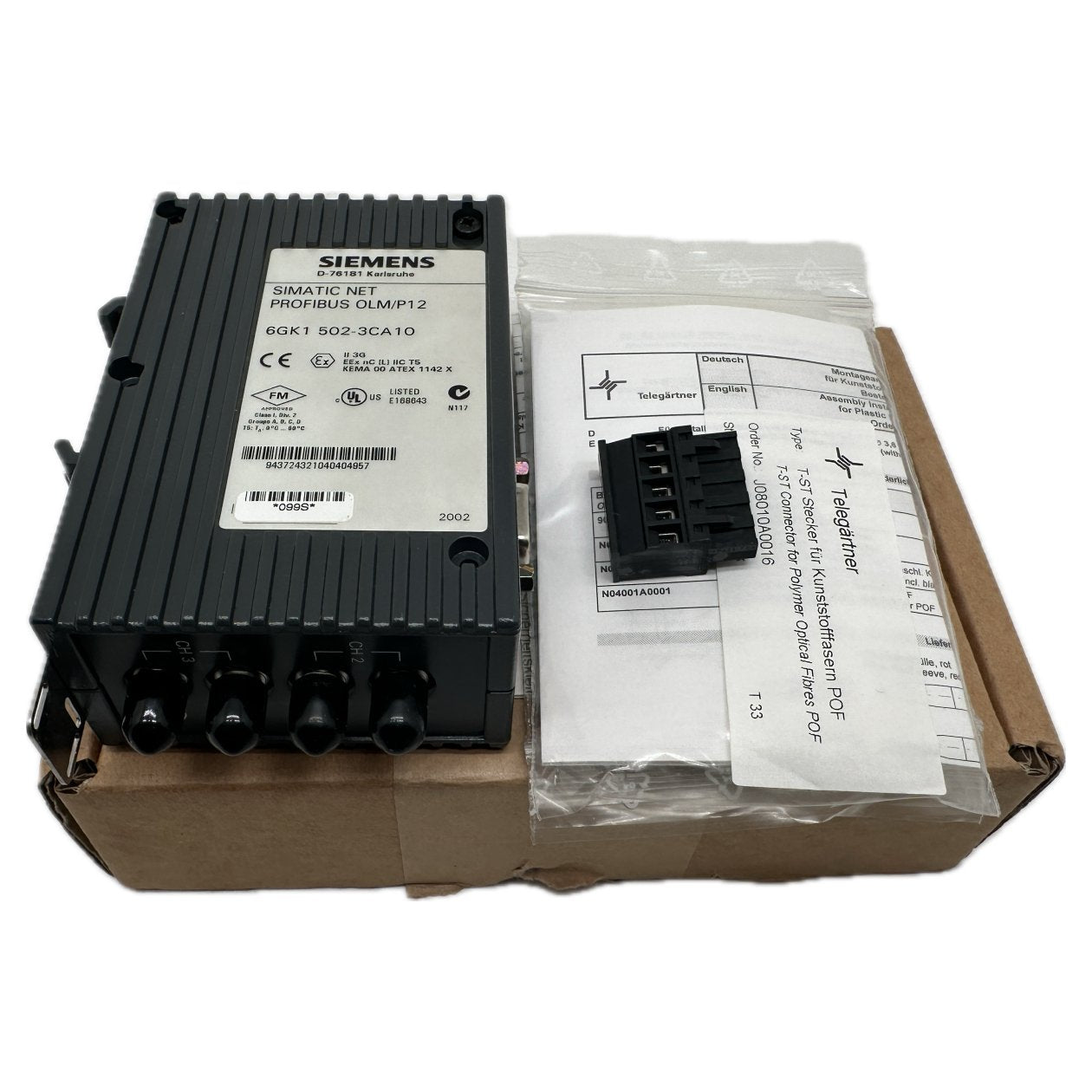 AJ455 Simatic Net Profibus OLM/P12 Siemens 6GK1502-3CA10 6GK 1502-3CA10