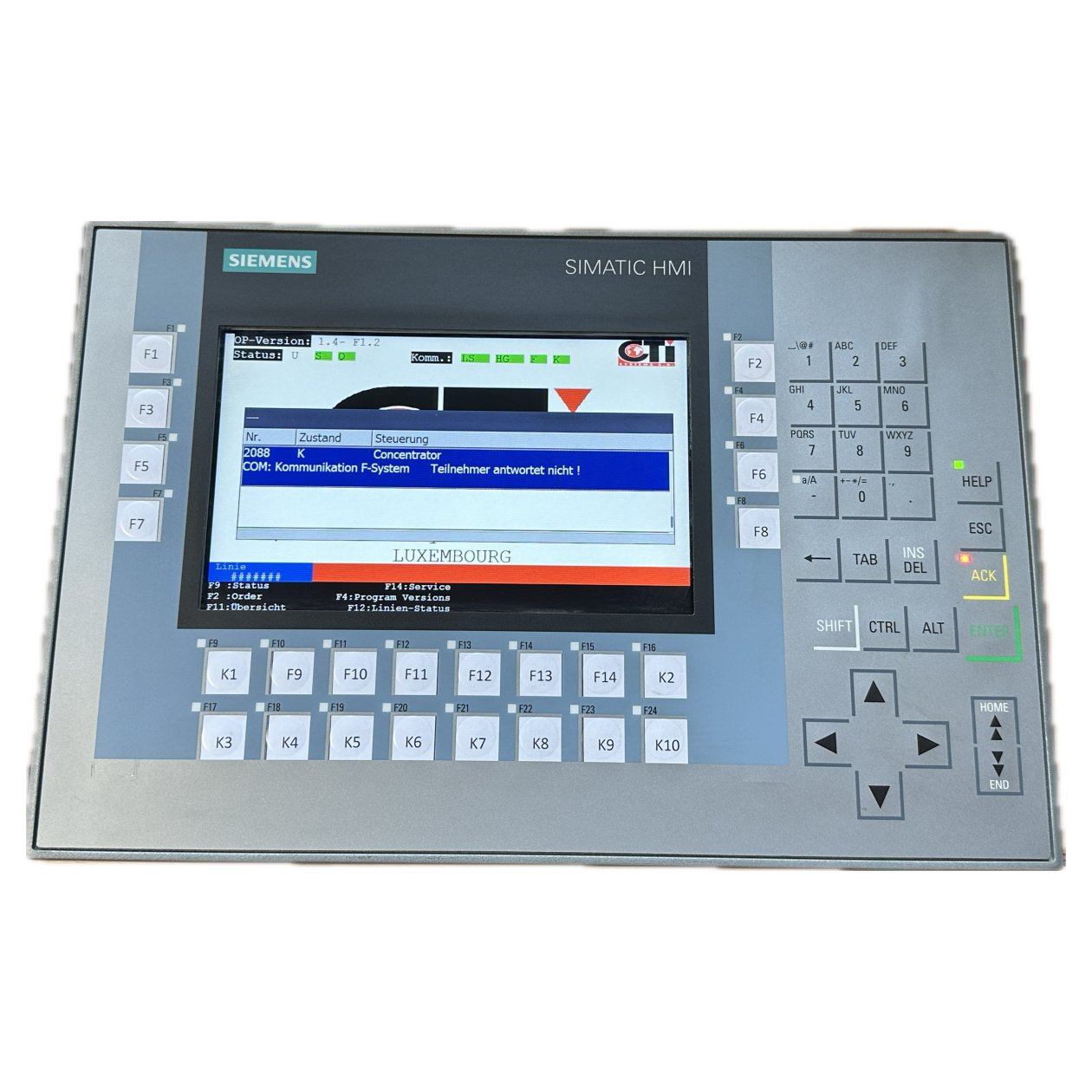 .AJ518 Bedienpanel Siemens 6AV2 124-1GC01-0AX0 6AV2124-1GC01-0AX0