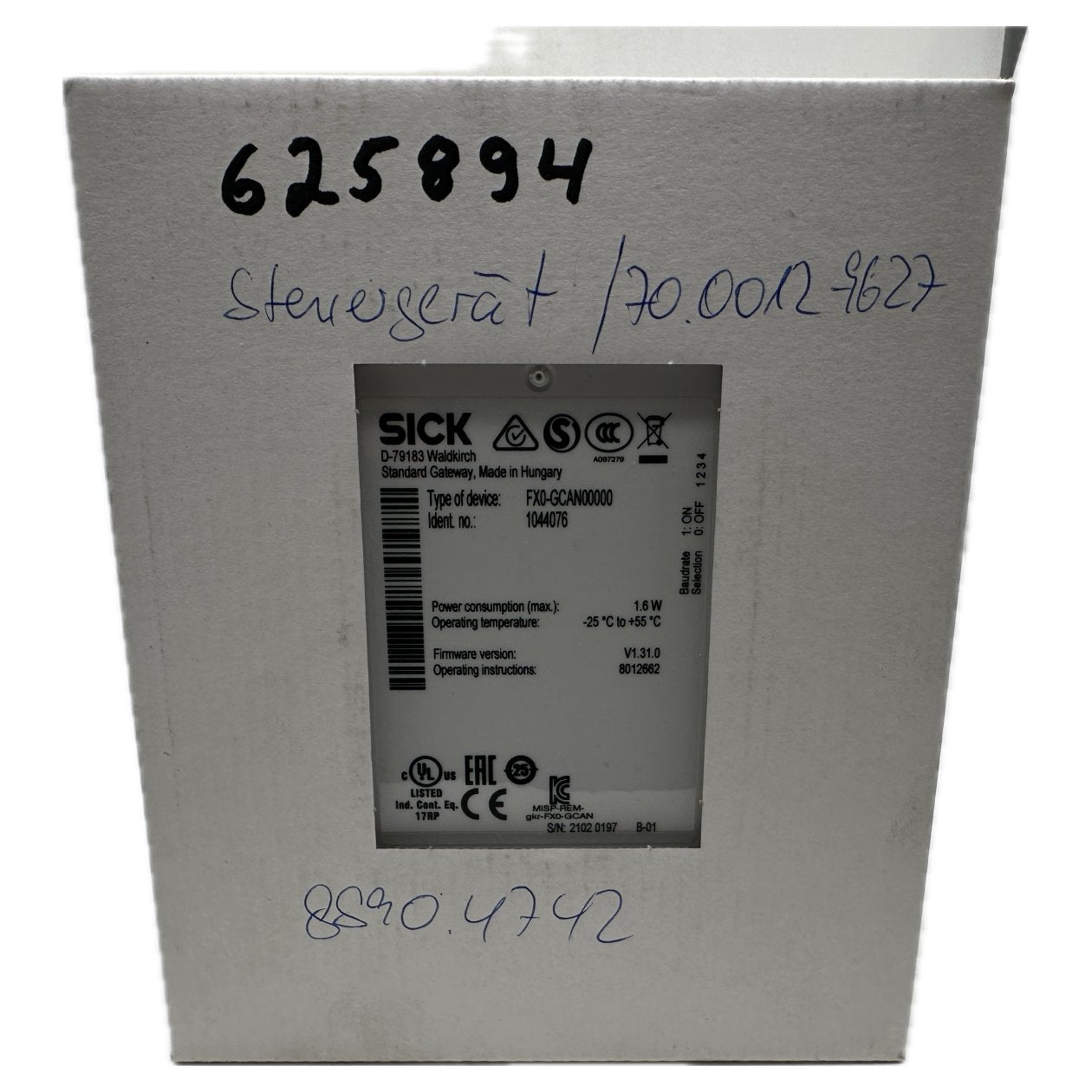 Sicherheitssteuerung Sick FX0-GCAN00000 1044076 Versiegelt_2