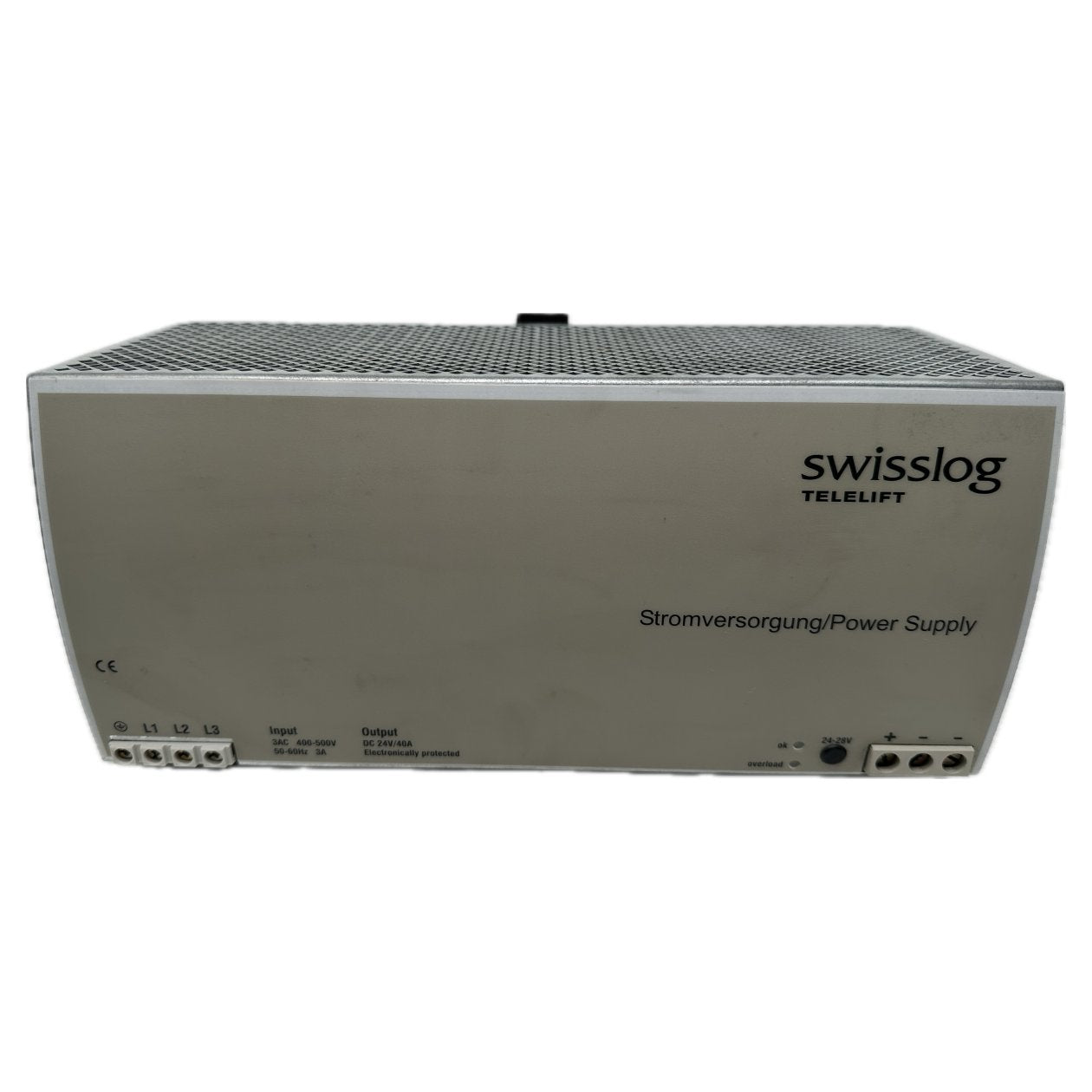 .AJ559 Power Supply Swisslog SL40.301 IN 3PH 400VAC OUT 24-28VDC 40A