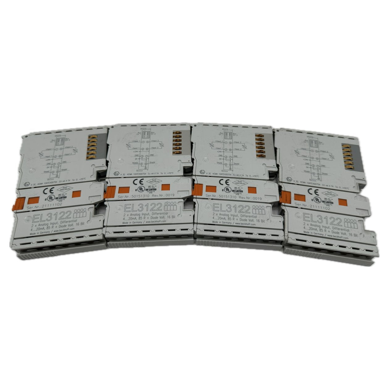 AJ573 Posten 4 Stück Beckhoff EL3122