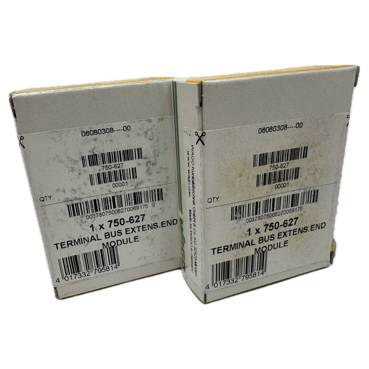 AJ596 Posten 2 Stück Terminal Bus Wago 750-627