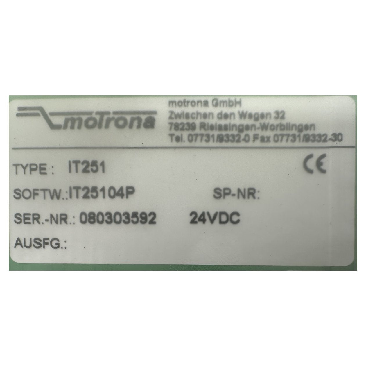 AJ606 Pegelumsetzer Motrona IT251 OVP_3