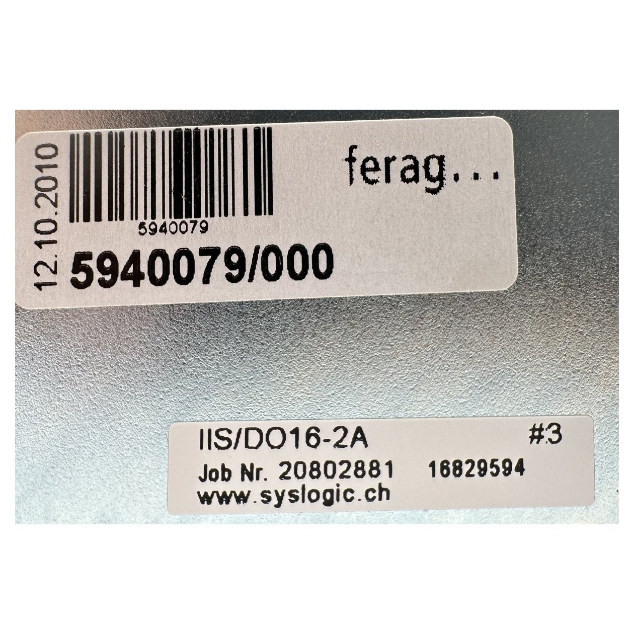 AJ615 Industrial Interface System Syslogic IIS/DO16-2A Ferag 5940079/000 OVP_4