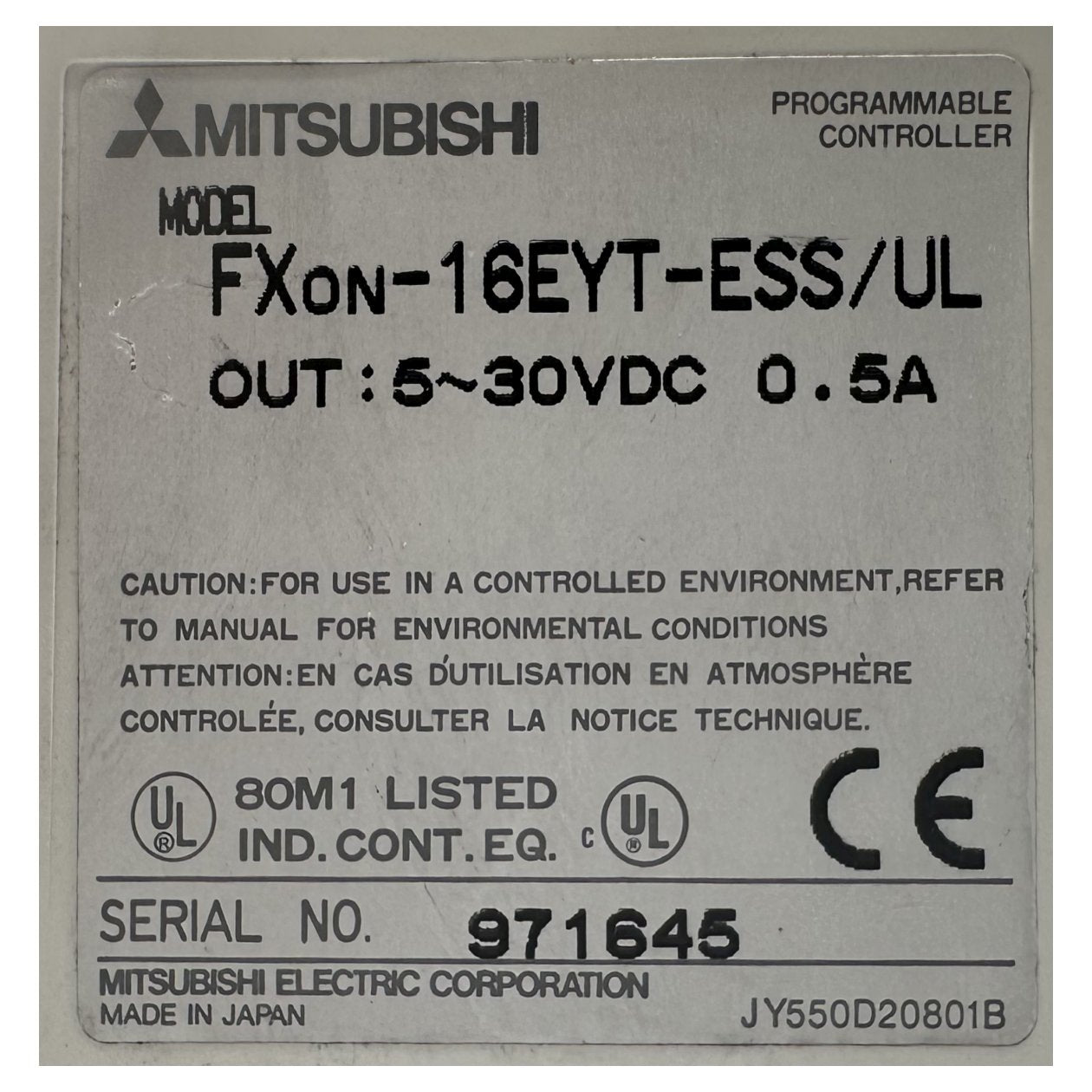 AJ621 Ausgangsmodul Mitsubishi FXON-16EYT-ESS/UL Ferag 5.940.464.000_3