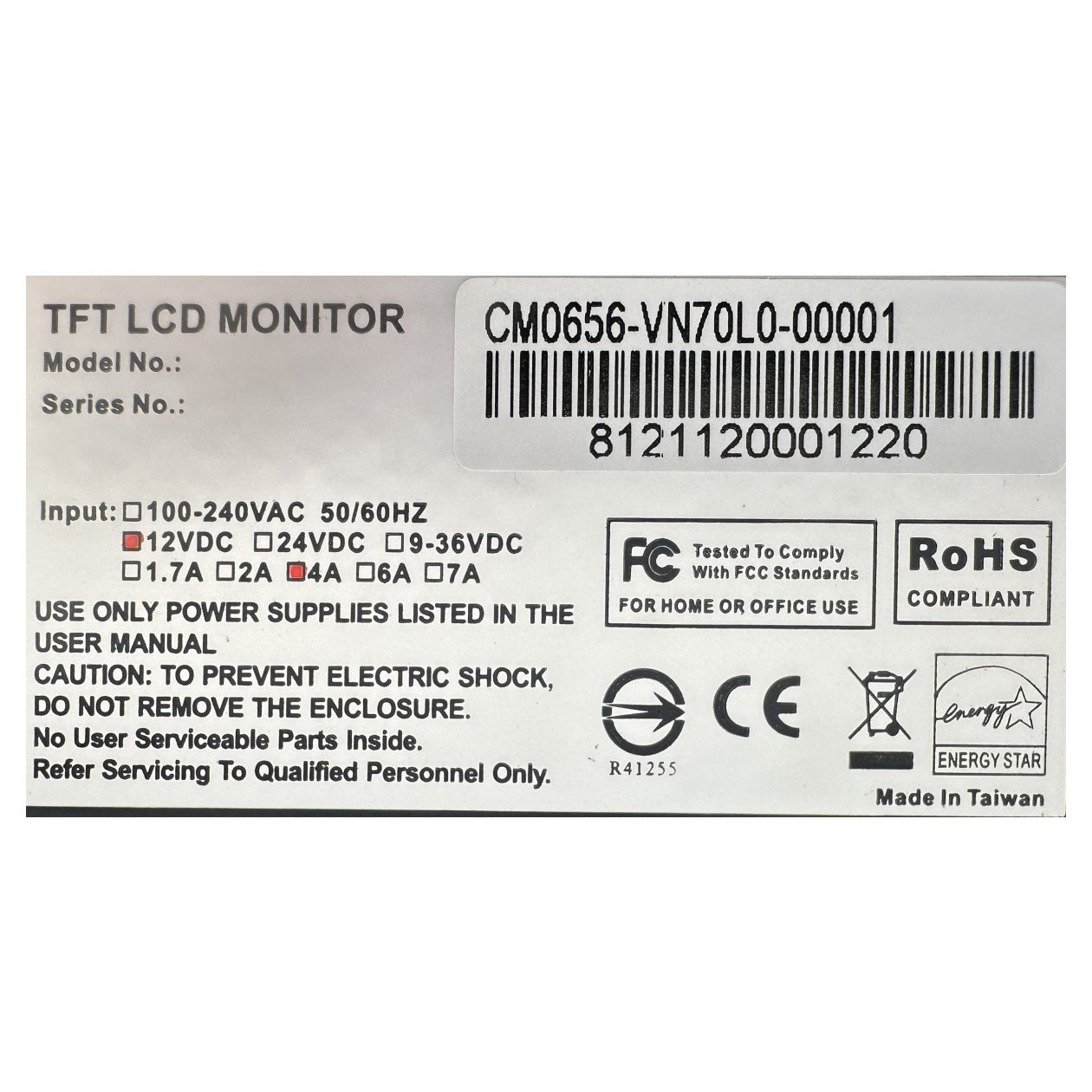 AJ643 TFT LCD Monitor Energy Star CM0656-VN70L0-00001 OVP_4