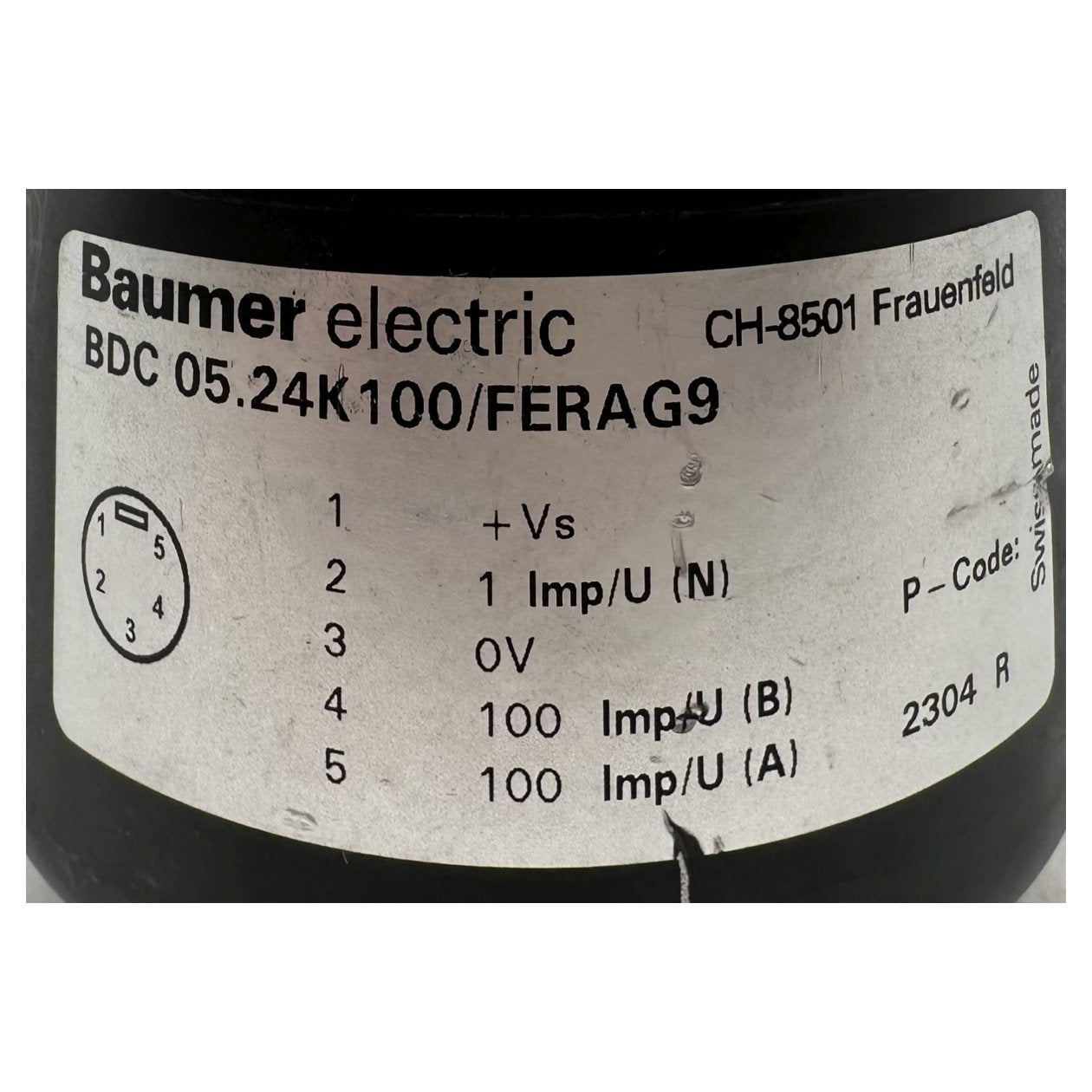 AJ670 Encoder Baumer BDC 05.24K100/FERAG9 mit Drehaufsatz_3