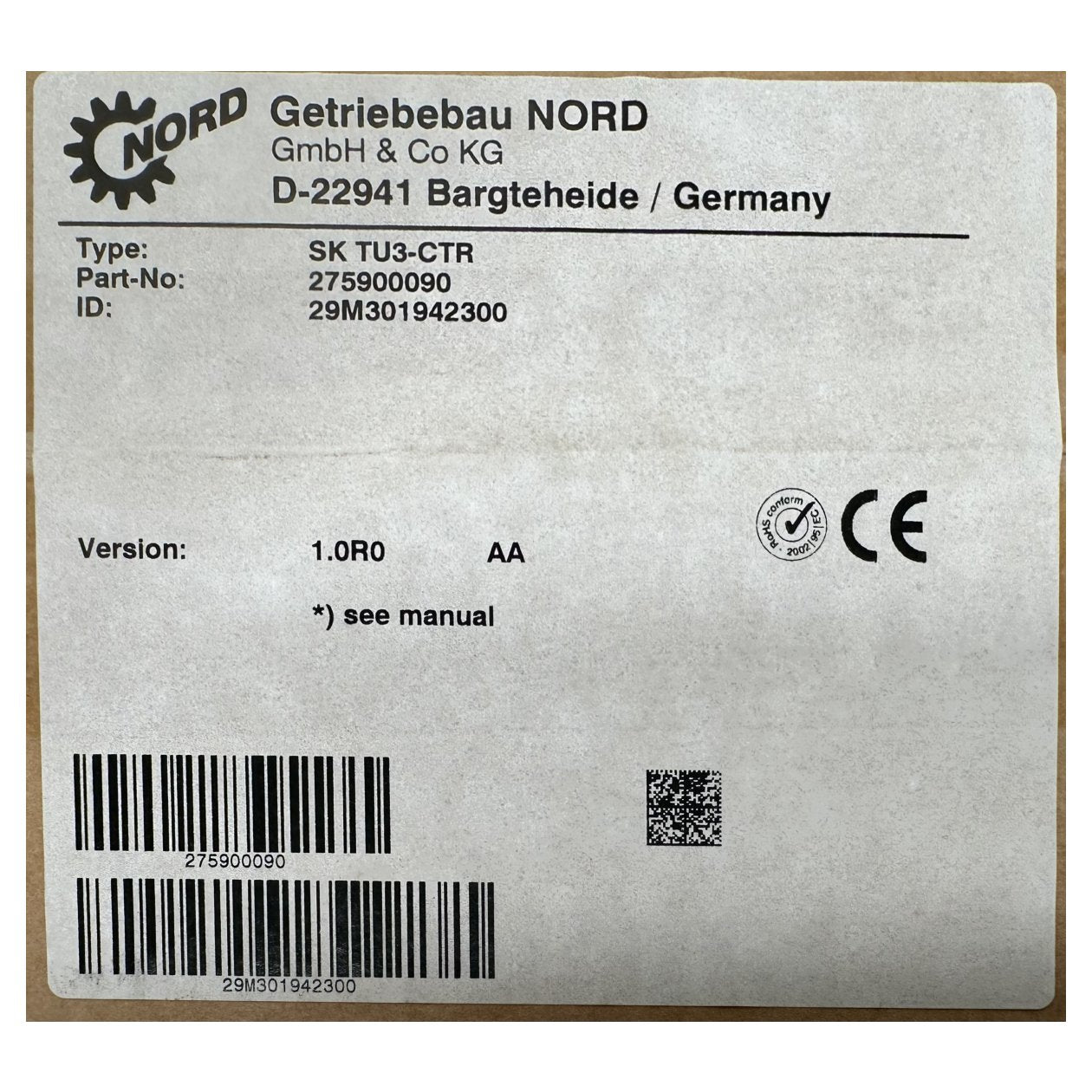 AJ692 Operator Panel Nord SK TU3-CTR 275900090 Versiegelt OVP_2