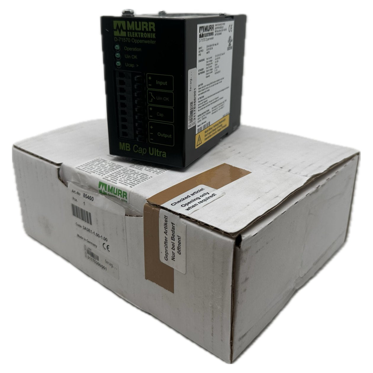 AJ693 Buffer Module Murr Elektronik MB Cap Ultra 3/24 1A/21S OVP