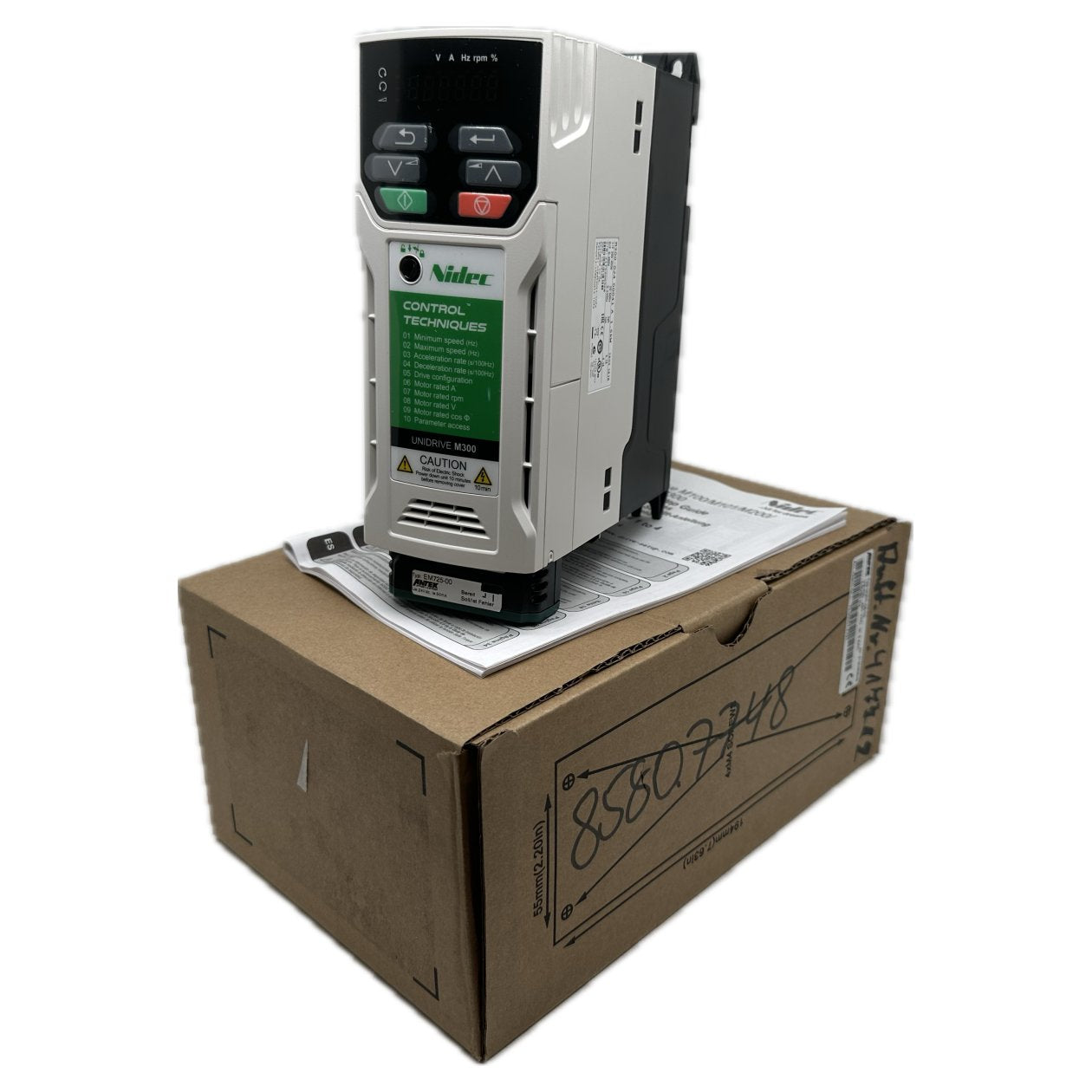 AJ696 Frequenzumrichter Control Techniques Nidec M300-024 00041 A 1,5KW