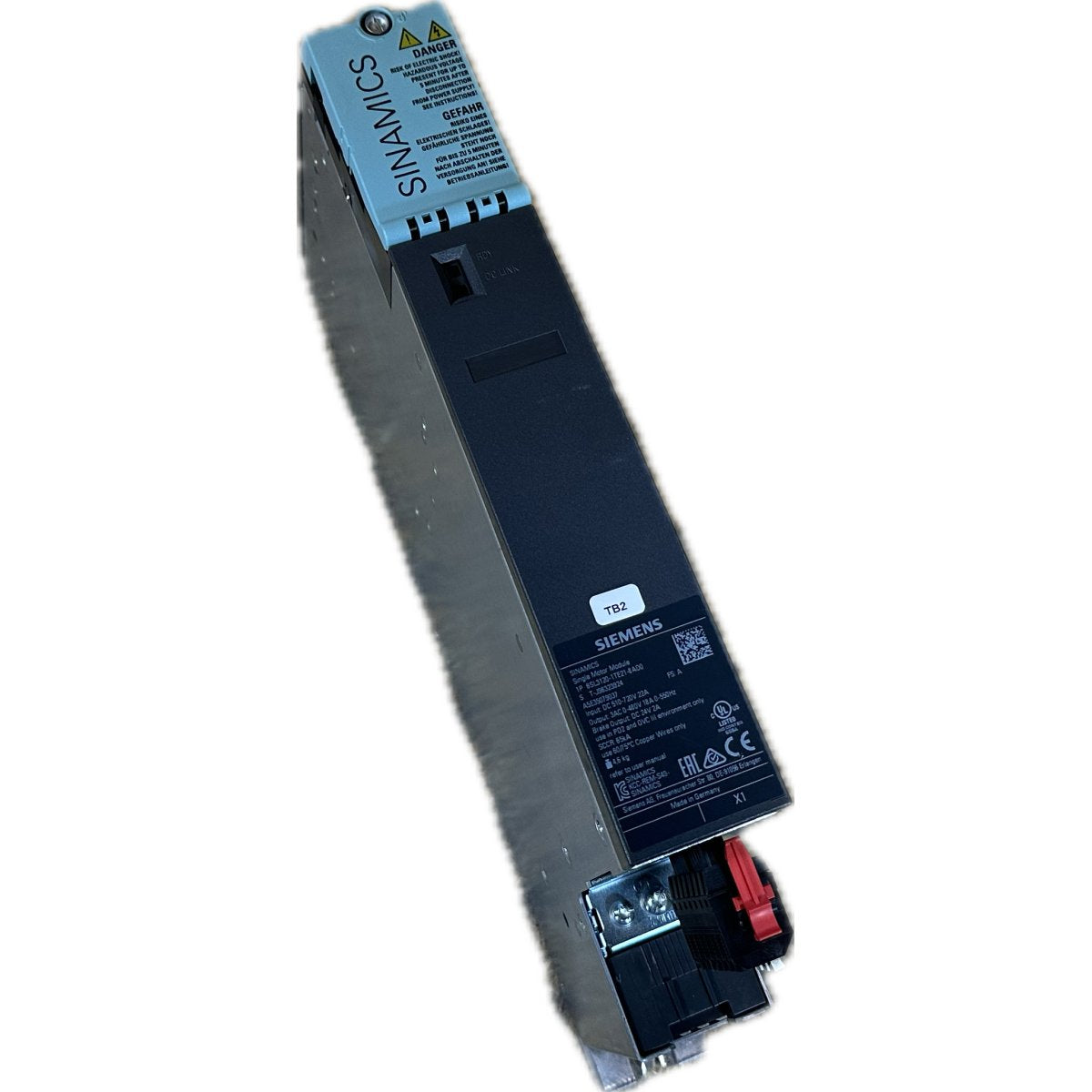 AJ725 Single Motor Module Siemens 6SL3120-1TE21-8AD0 FS: A