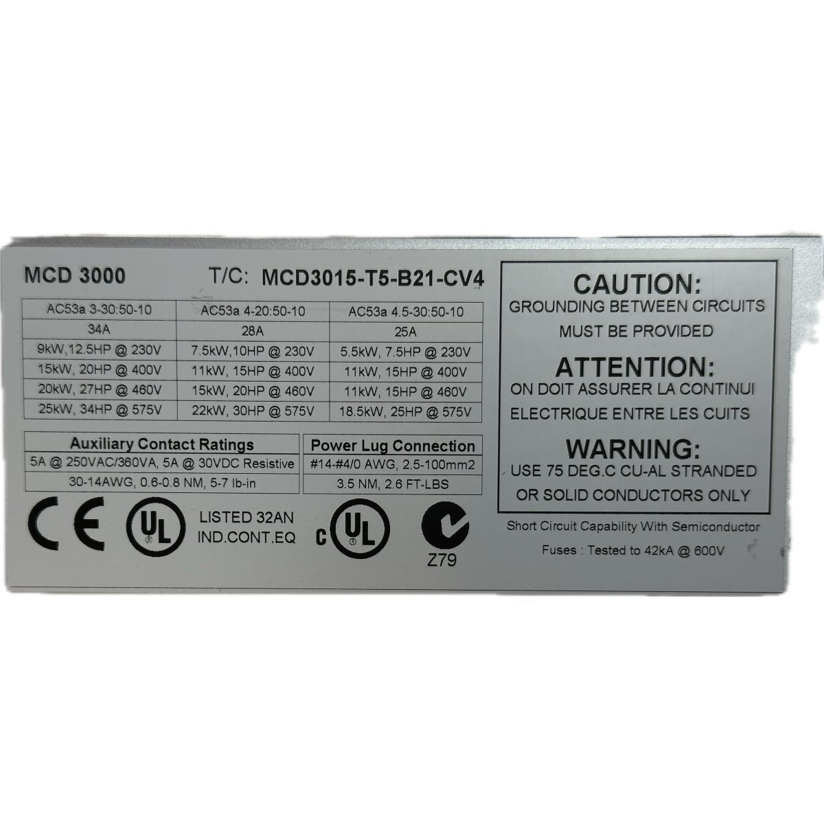 Danfoss MCD3015-T5-B21-CV4-4