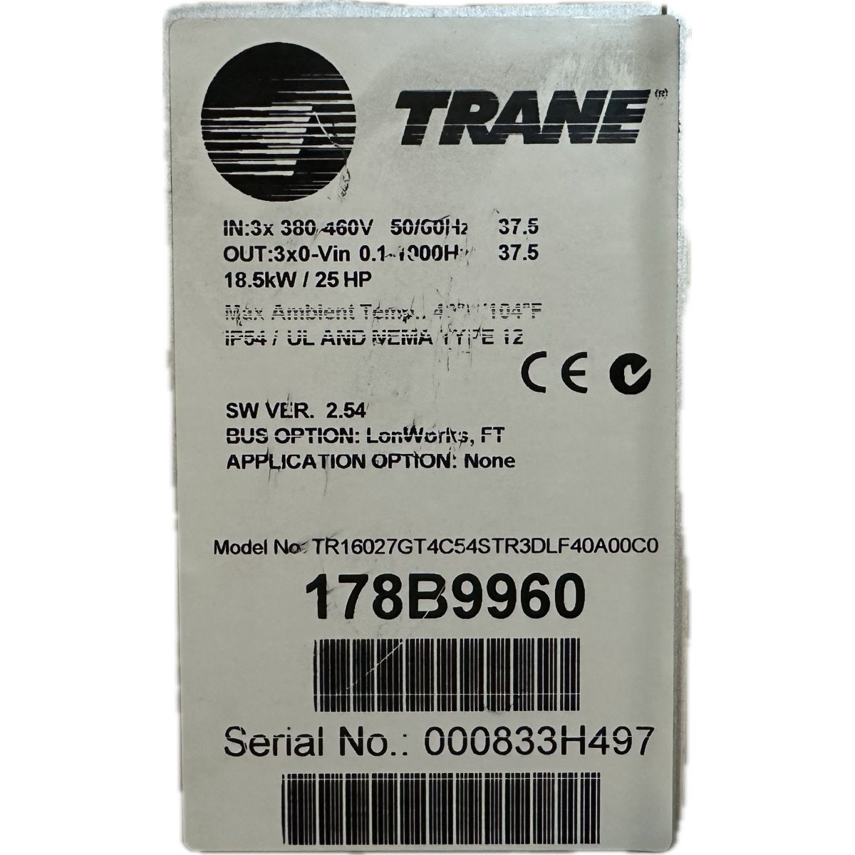 Trane TR16027GT4C54STR3DLF40A00C0-4