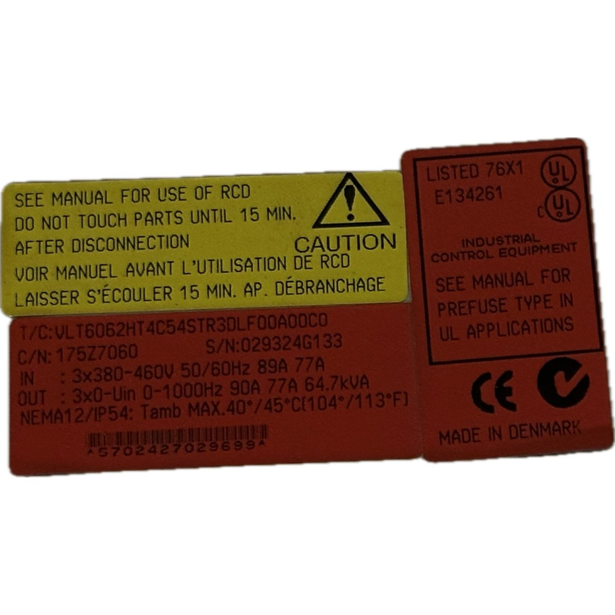 Danfoss VLT6062HT4C54STR30LF00A00C0-4