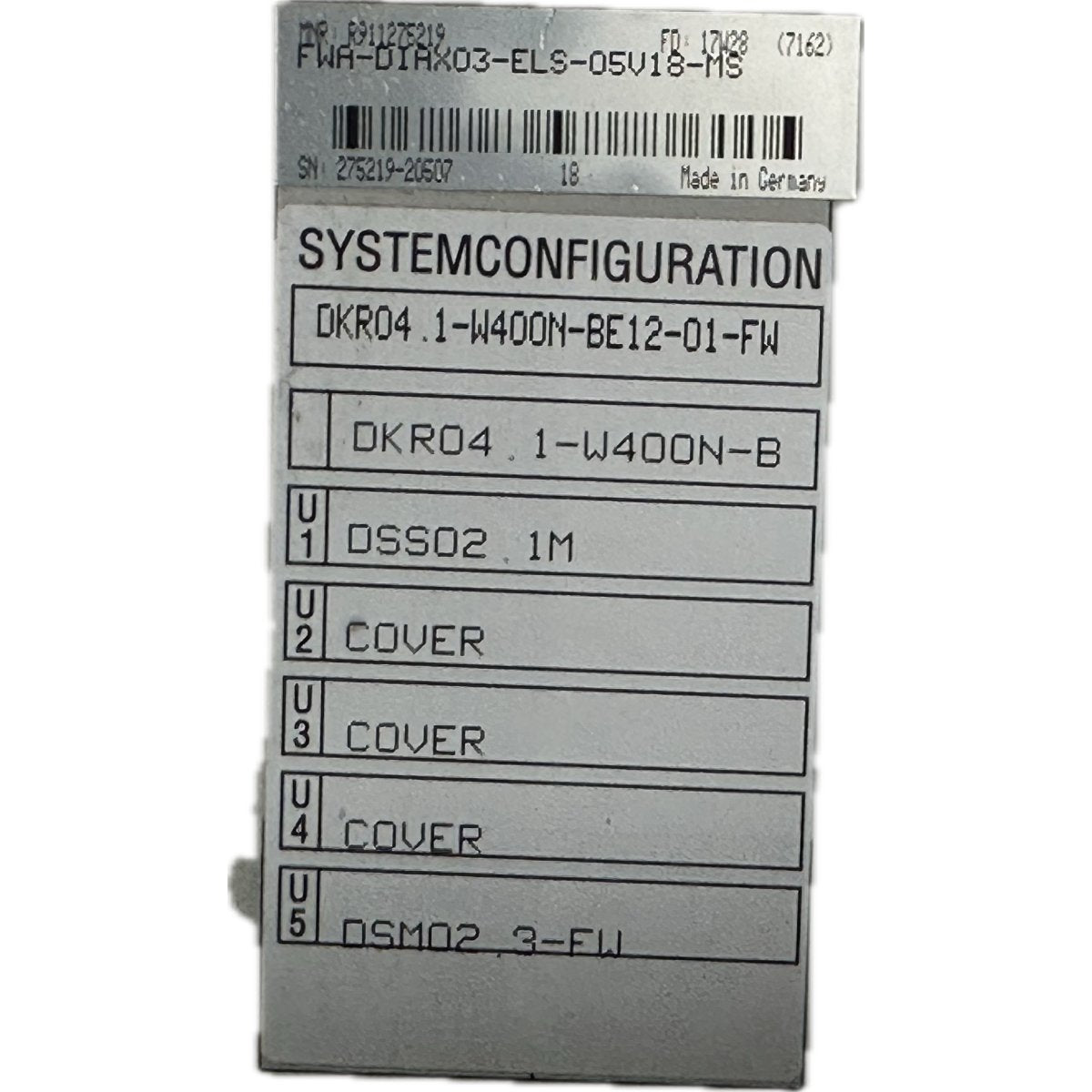 Indramat FWA-DIAX03-ELS-05V18-MS-4