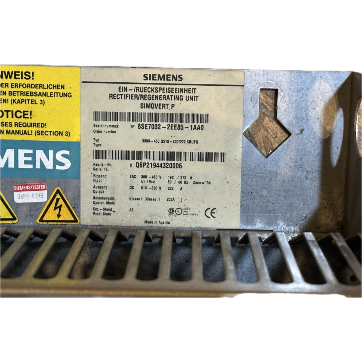 Siemens 6SE7032-2EE85-1AA0-4