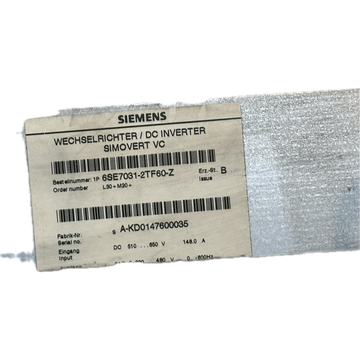 Siemens 6SE7031-2TF60-4