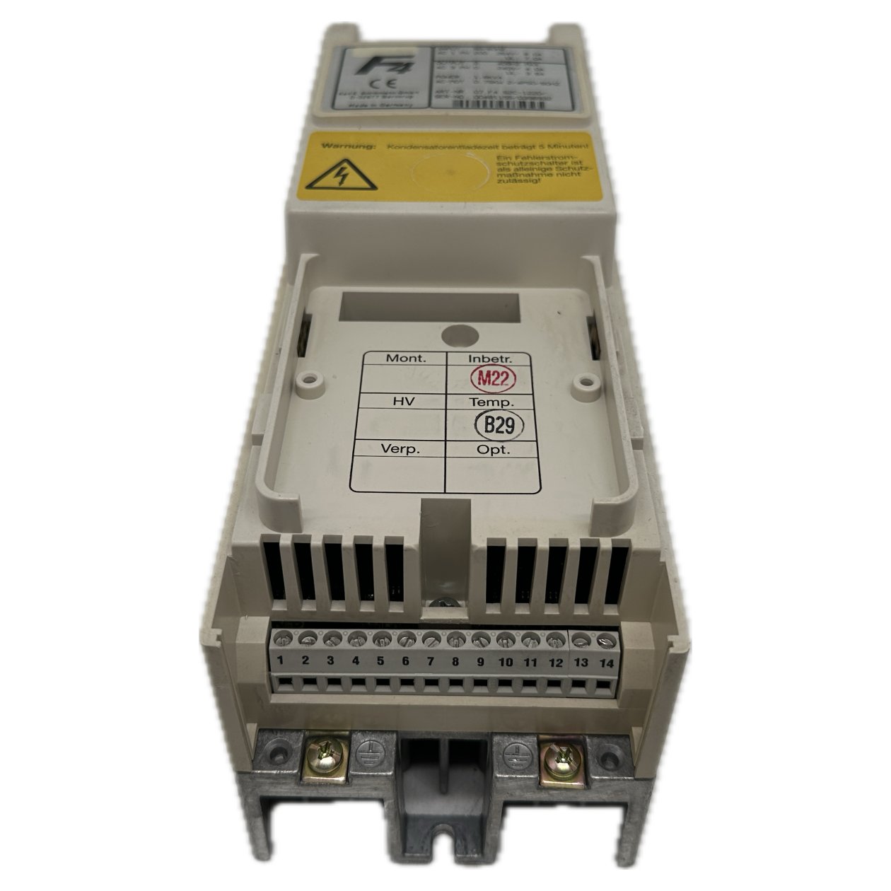 AJ875 Frequenzumrichter KEB 07.F4.S2C-1220 Deckel fehlt