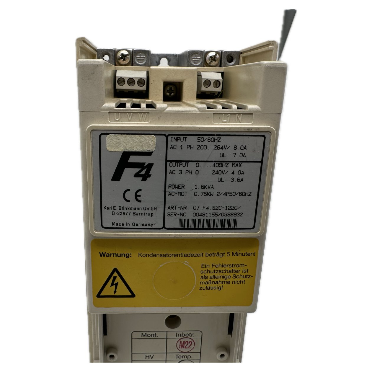 Frequenzumrichter KEB 07.F4.S2C-1220 Deckel fehlt_4