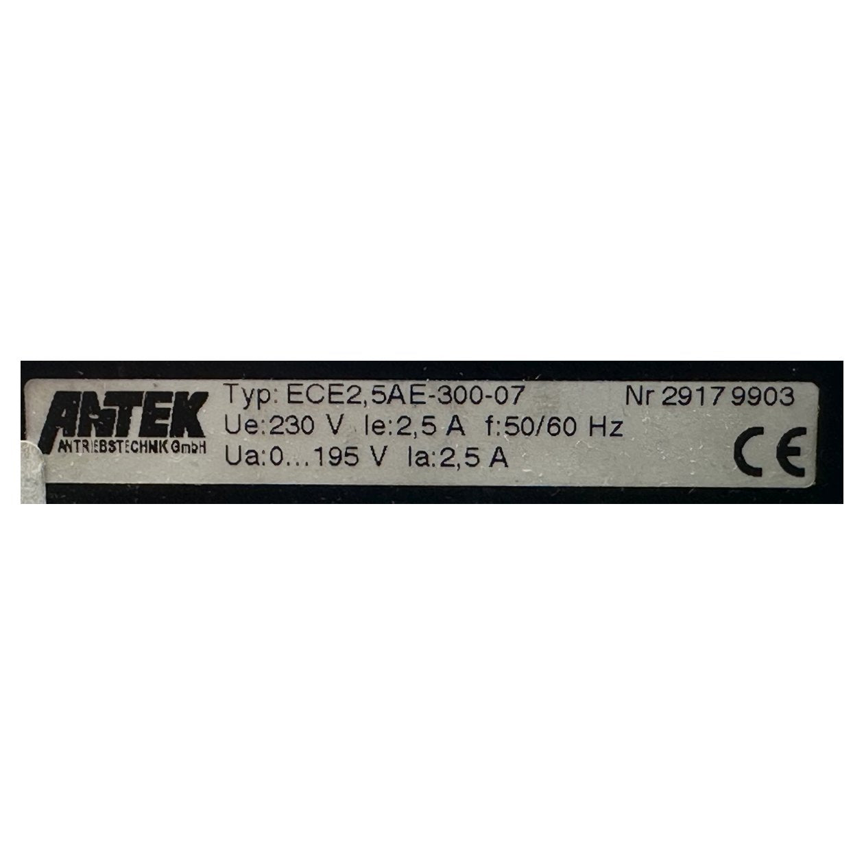 AJ906 Steuereinheit Antek ECE2,5AE-300-07 OVP_5