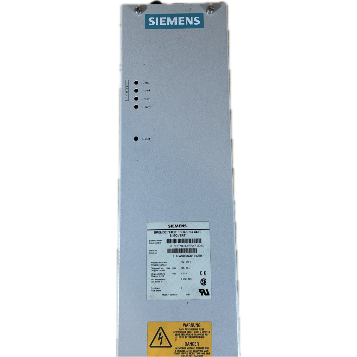Siemens 6SE7031-6EB87-2DA0-3