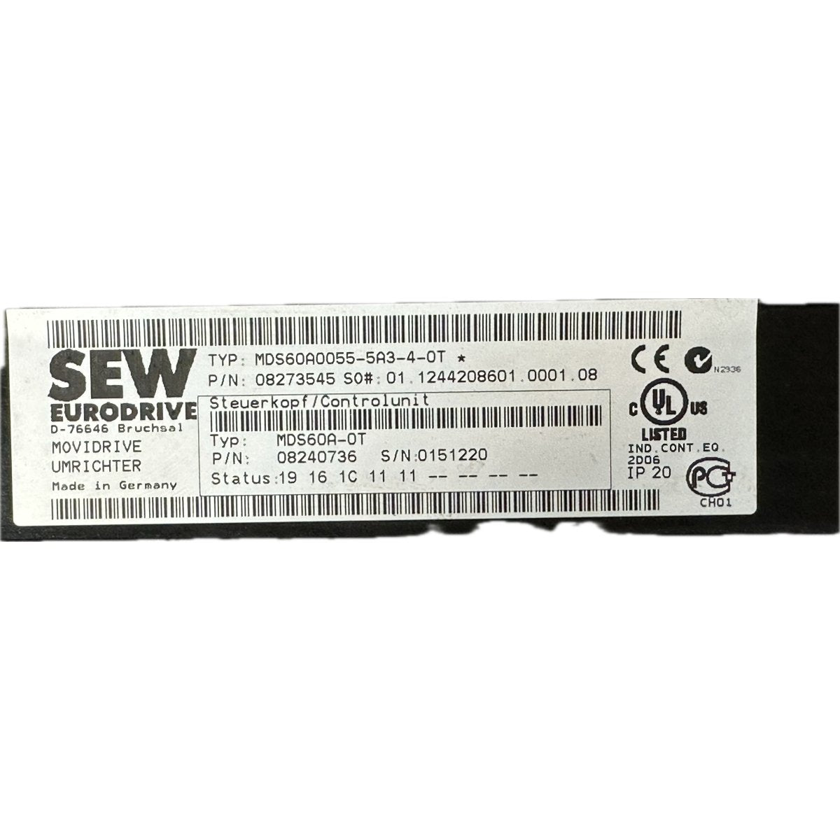 SEW MDS60A0055-5A3-4-0T-4